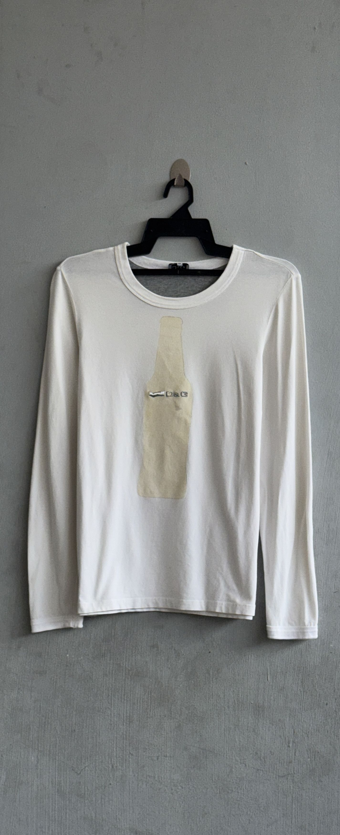 Dolce & Gabbana Dolce & Gabbana Bottle Long Sleeve Shirt Size M / US 6-8 / IT 42-44 - 1 Thumbnail