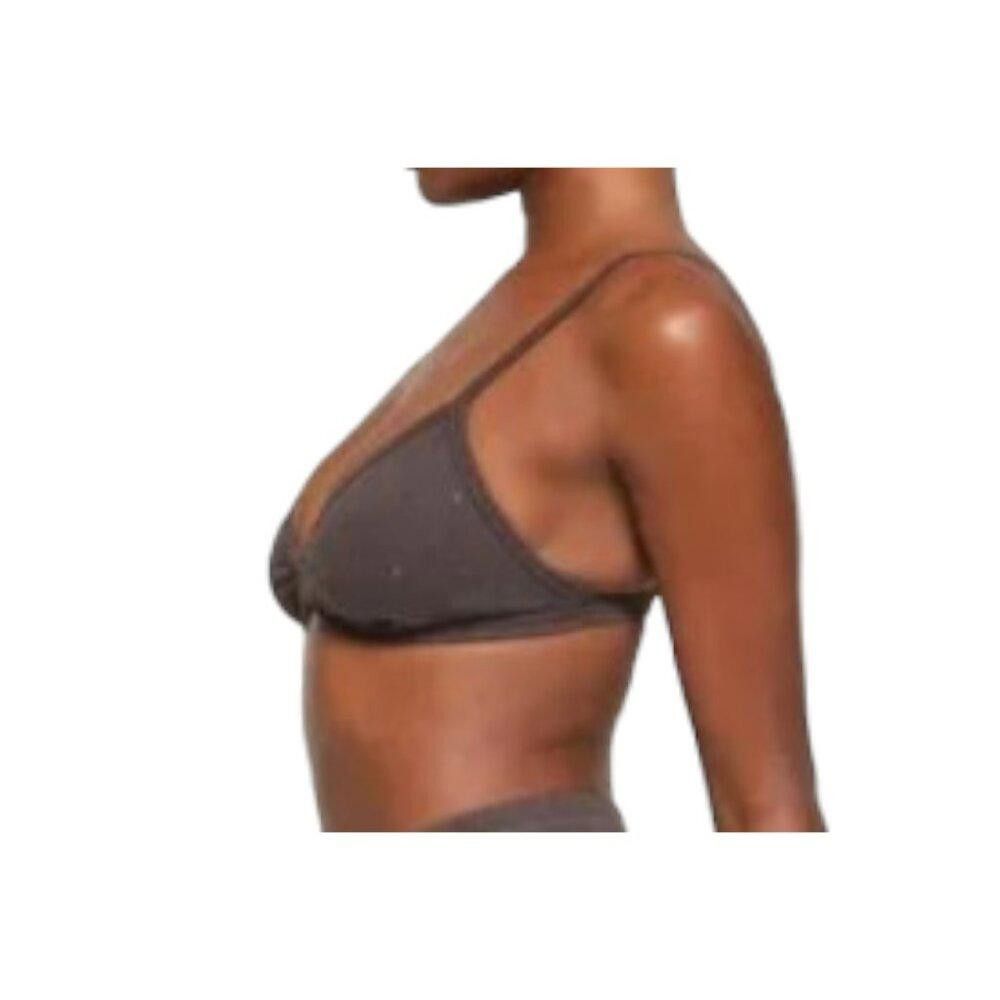 Designer SKB1713 Skims NWT Outdoor Rhinestone Bralette Gray Chalk 4X Size ONE SIZE - 3 Thumbnail