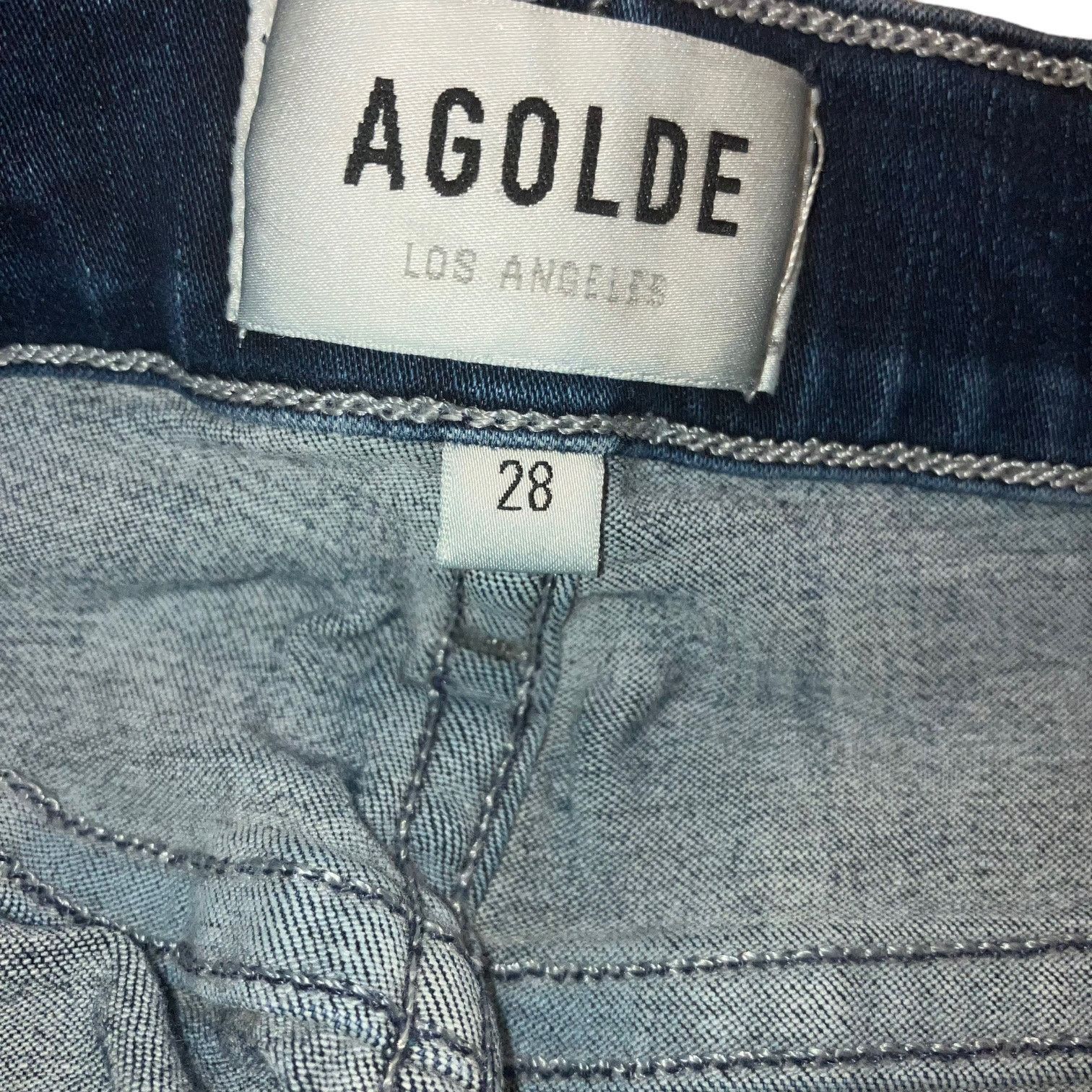 Agolde Sophie Cropped Medium Wash high rise Jean-28
