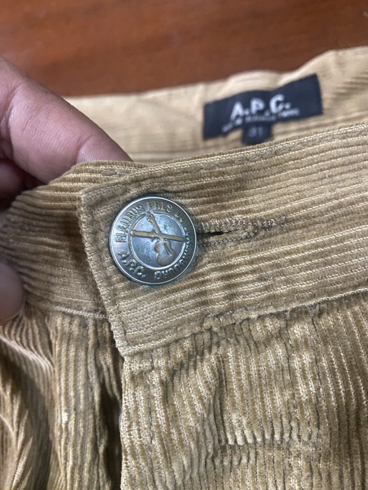 A.P.C. Vintage y2k hiver 2000 A.P.C. Valvet flare faded pants Size US 35 - 13 Thumbnail