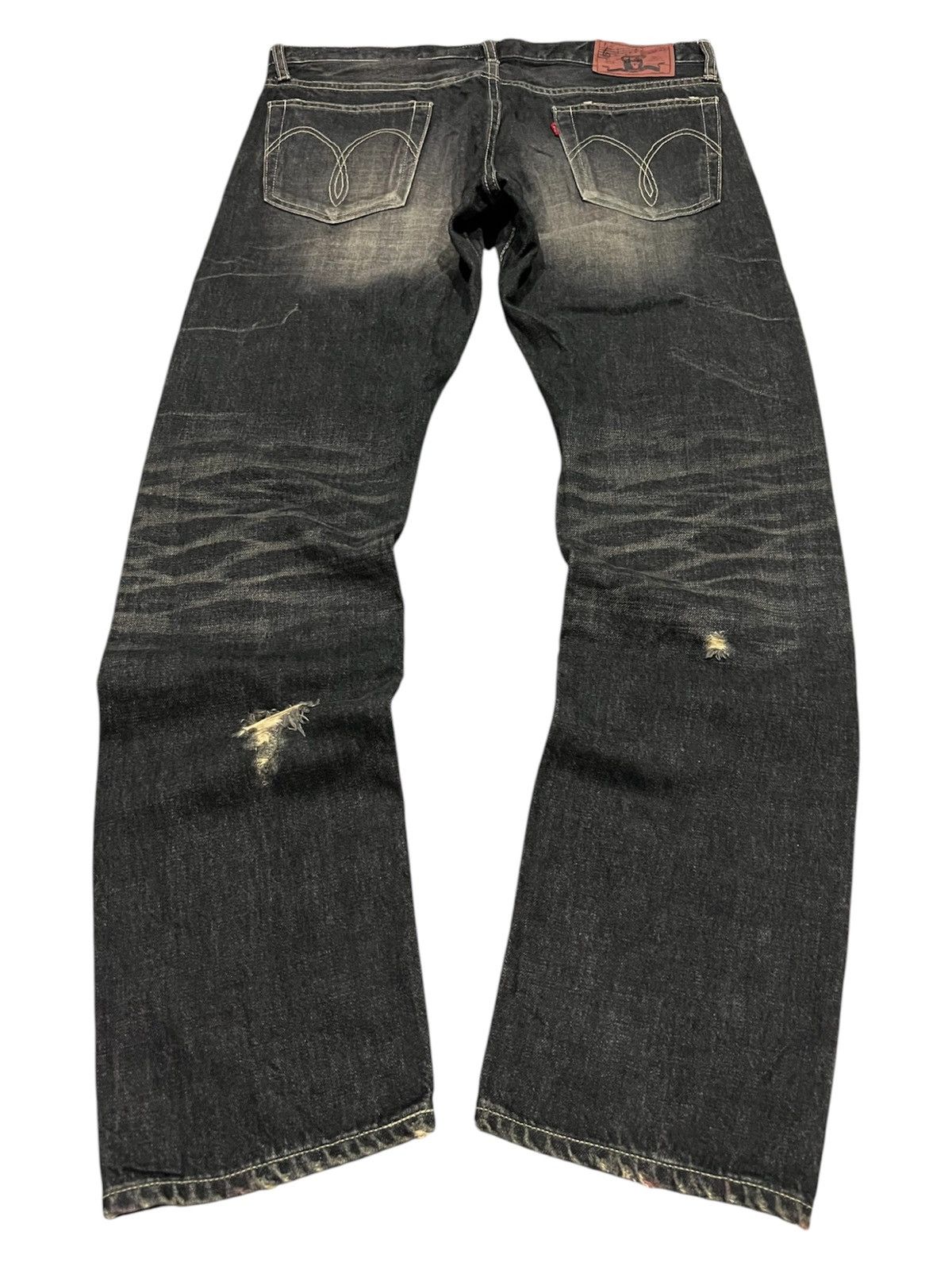 Japanese Brand × Vintage Glambs Japan Mudwash Distressed Denim Size US 33 - 2 Thumbnail