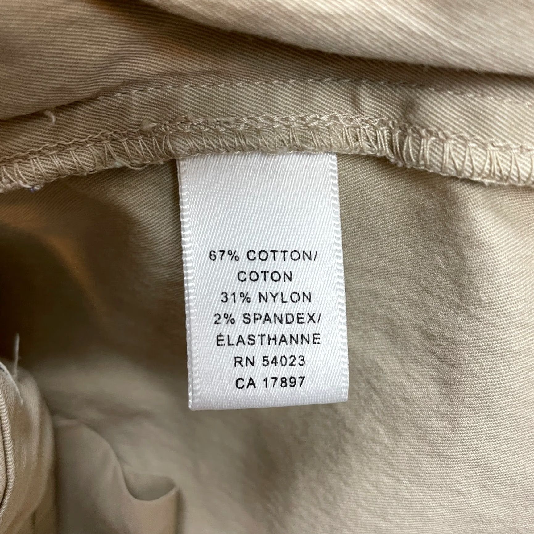 Banana Republic Banana Republic Harrison Pants Womens 2 Straight Ankle Khaki Tan Stretch 28x24 Size 26" / US 2 / IT 38 - 3 Thumbnail