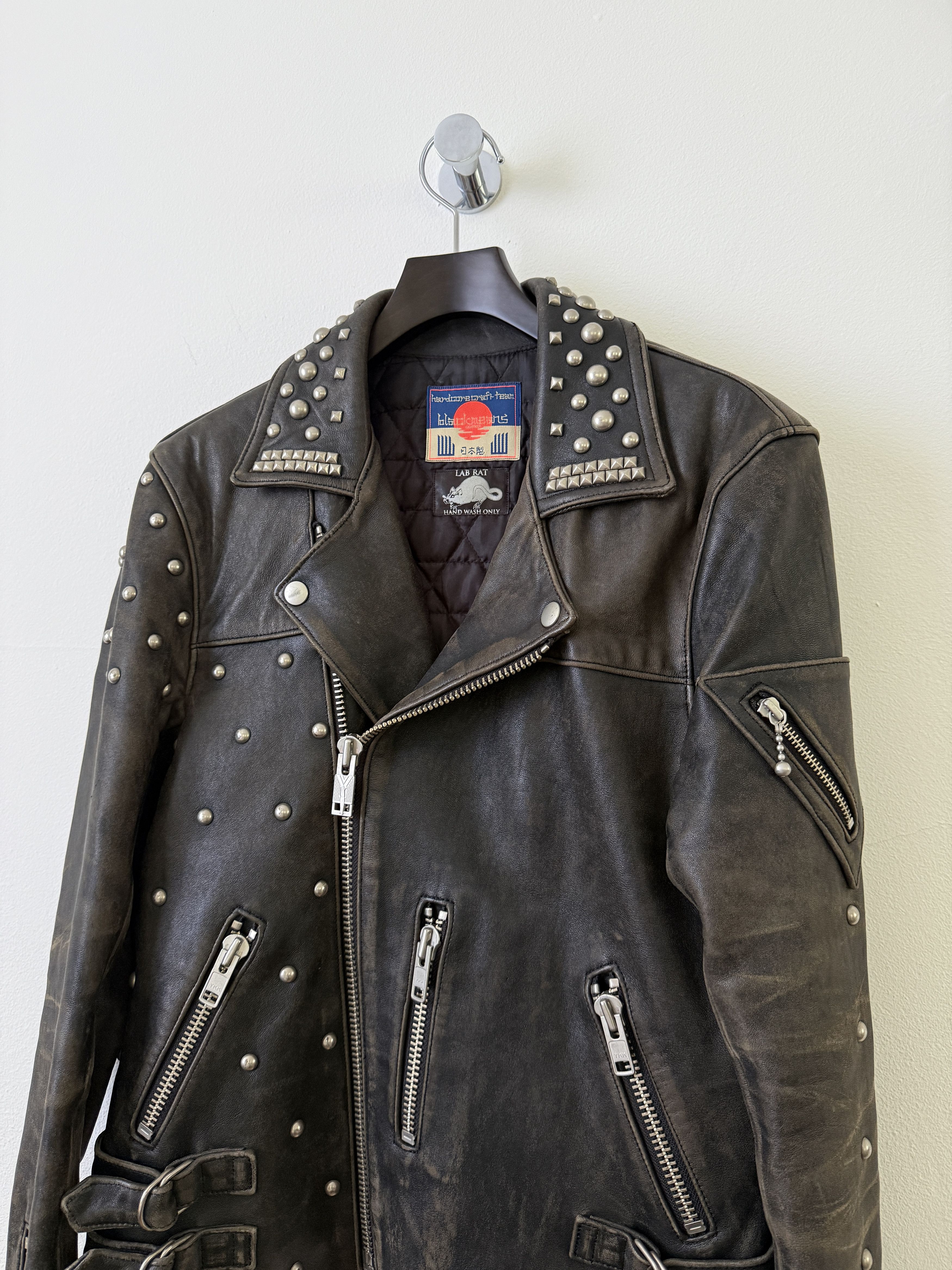 Blackmeans Lab Rat Studded Leather Punk Biker Moto Jacket Size US M / EU 48-50 / 2 - 5 Thumbnail