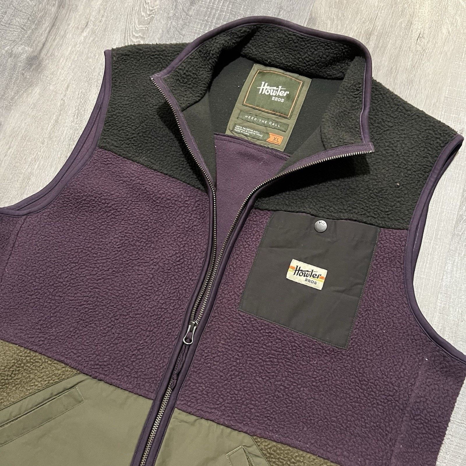 Howler Brothers Howler Bros Men's Full Zip Free Range Fleece Sleeveless Vest Size US XL / EU 56 / 4 - 2 Thumbnail