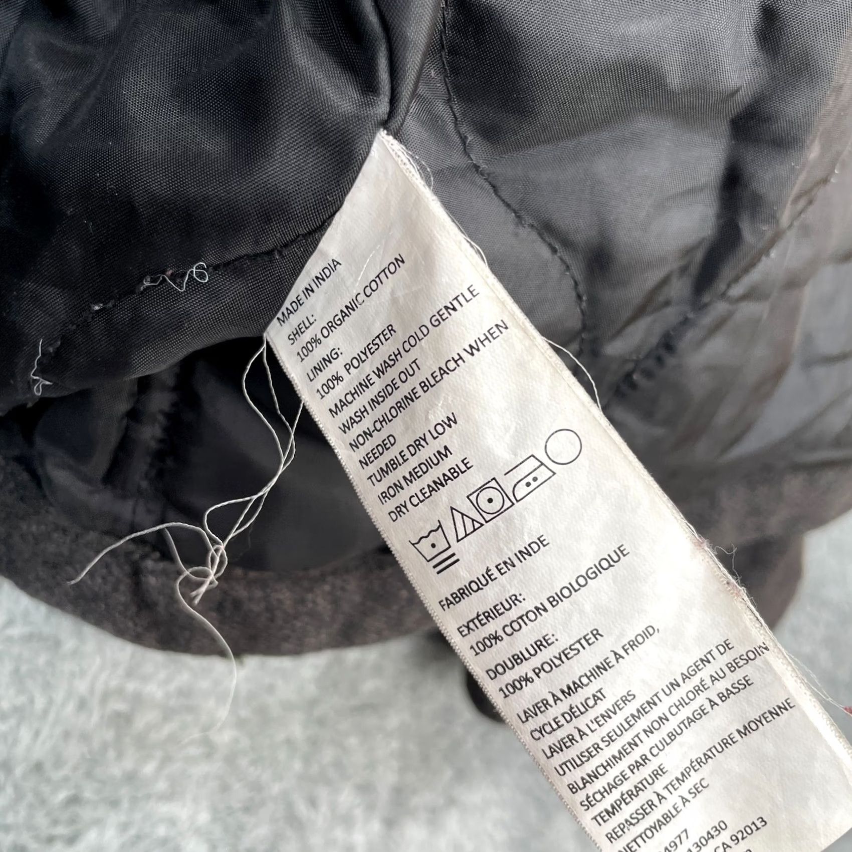 Prana Prana Jacket Mens L Gray Quilted Flannel Lined Cotton Snap Front Hiking Coat Coa t Short Pockets Size US L / EU 52-54 / 3 - 5 Thumbnail
