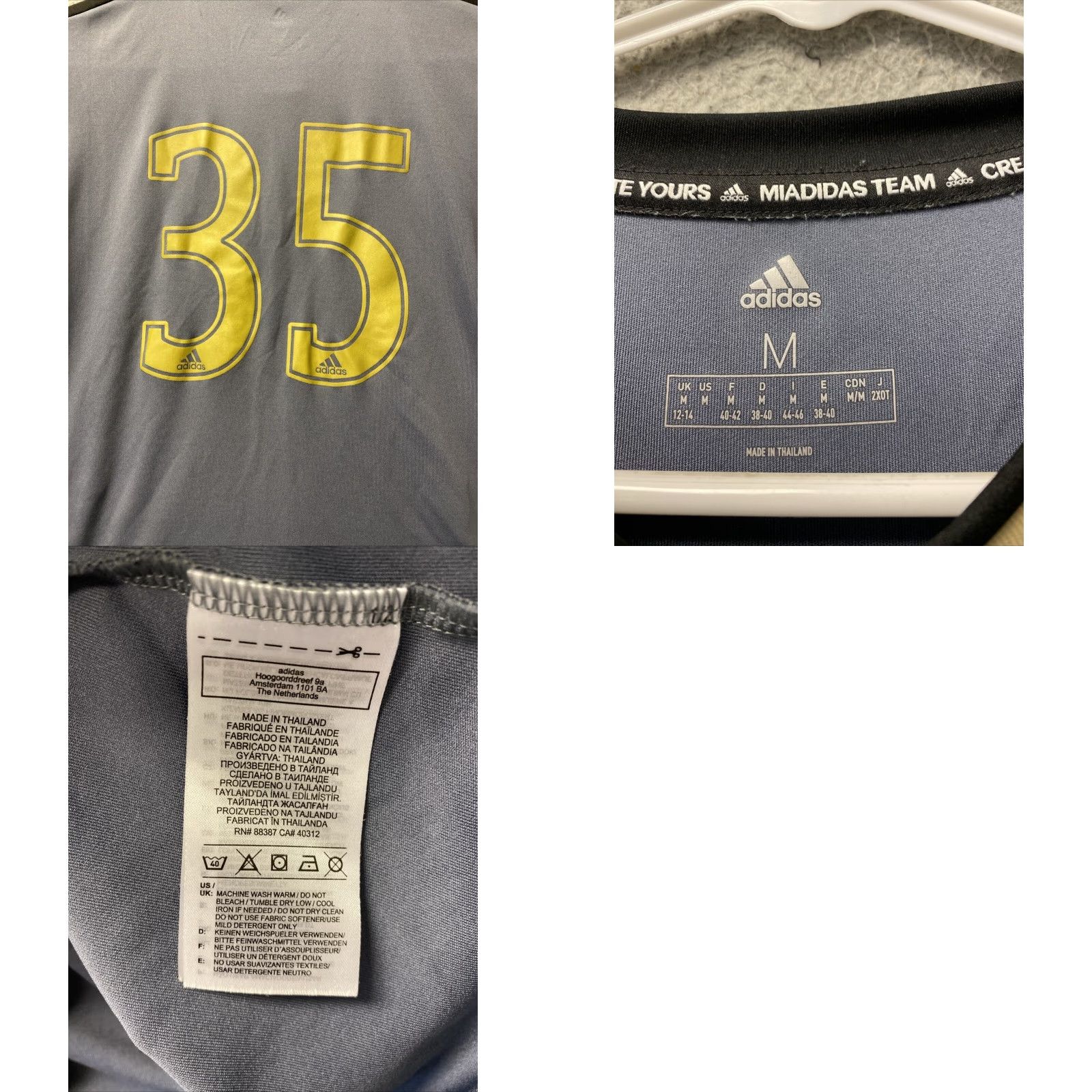 Adidas Adidas Climacool Soccer Jersey Shirt M Gold Union Sacramento FC #18 /57-52 Size US M / EU 48-50 / 2 - 8 Thumbnail