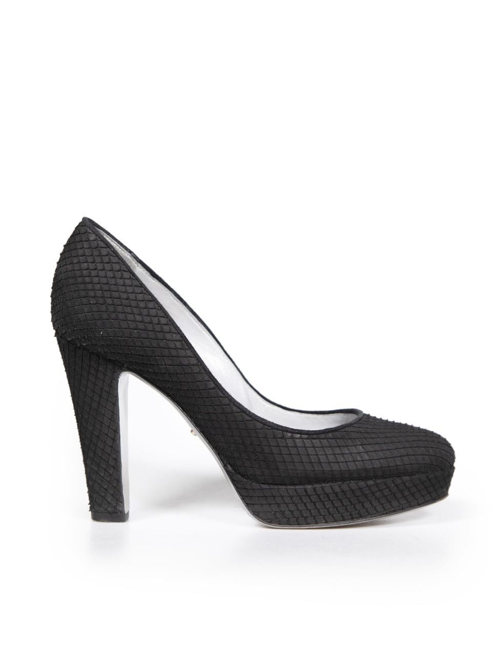 Black Snakeskin Pumps