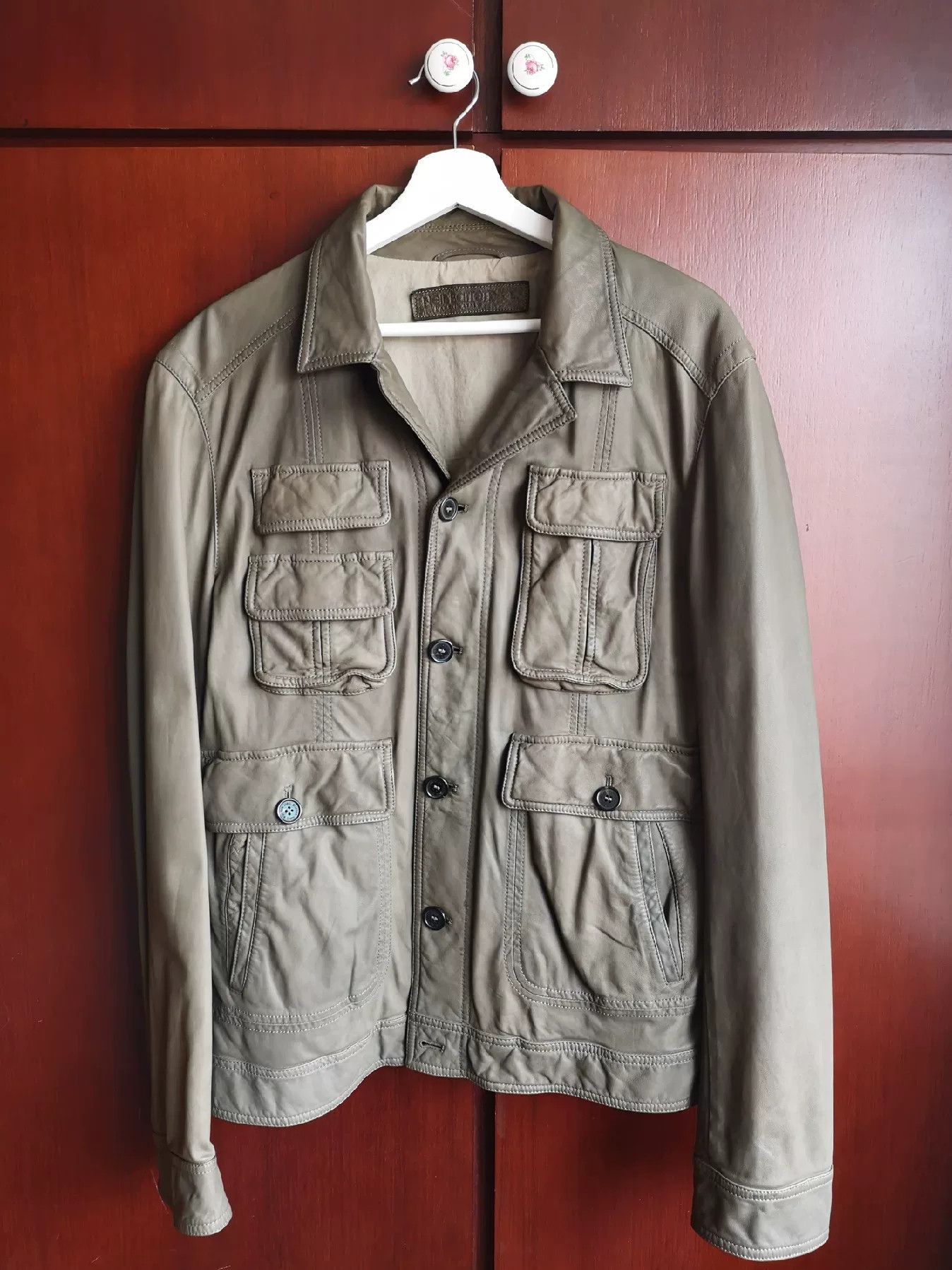 Neil Barrett Neil Barrett Green Leather Jacket Size US L / EU 52-54 / 3 - 1 Thumbnail