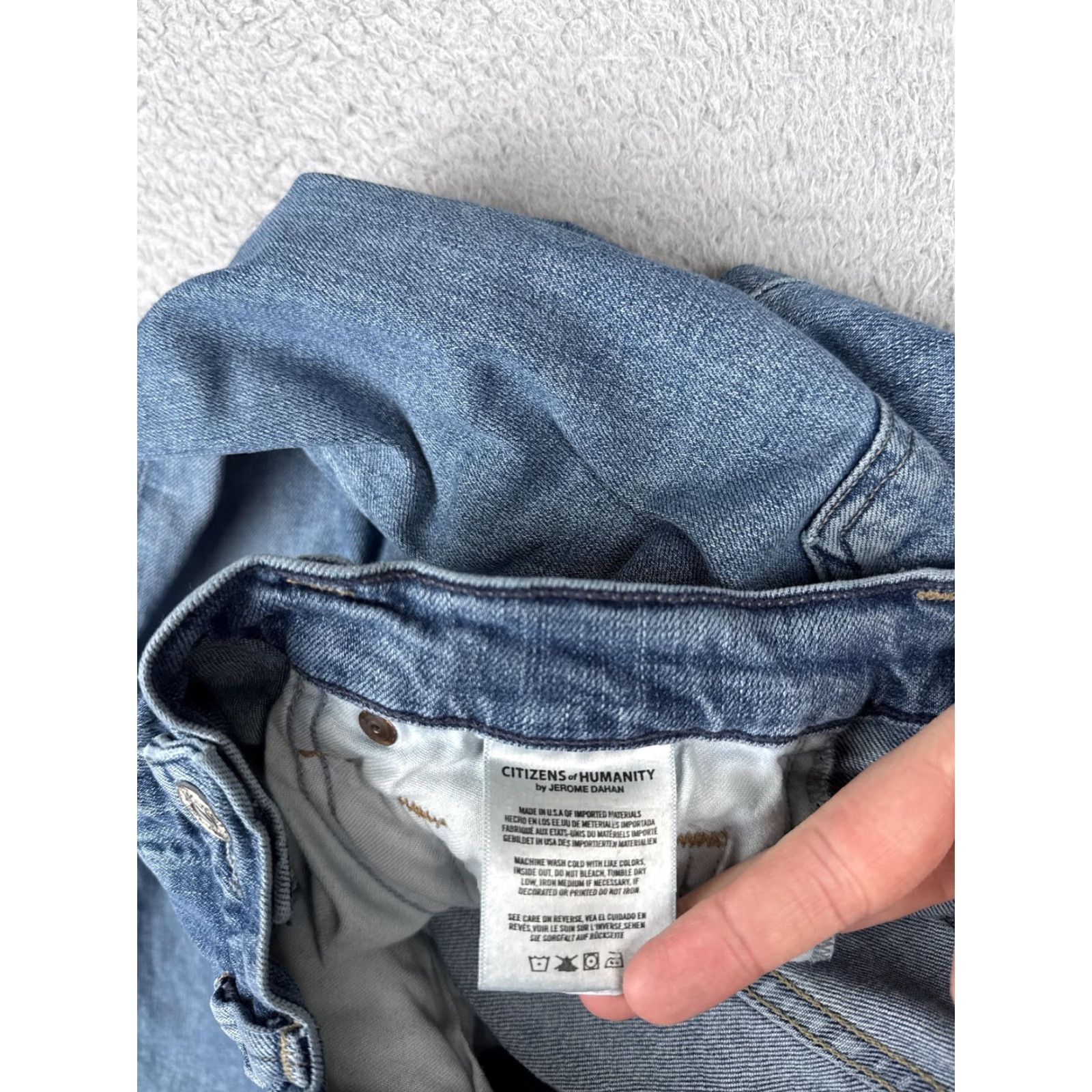 Citizens Of Humanity Citizens Of Humanity Jeans Straight Womens 26 Blue Mid Rise Stretch Denim 26x26 Size 26" / US 2 / IT 38 - 7 Thumbnail