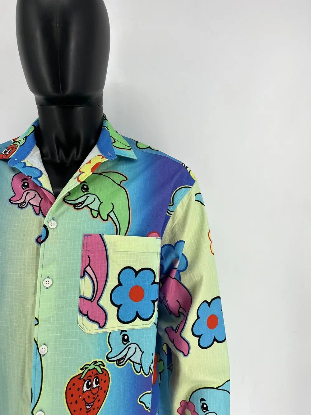 Other ASOS DESIGN Boxy Oversized Ombre Shirt With Dolphin Print Size US S / EU 44-46 / 1 - 3 Thumbnail