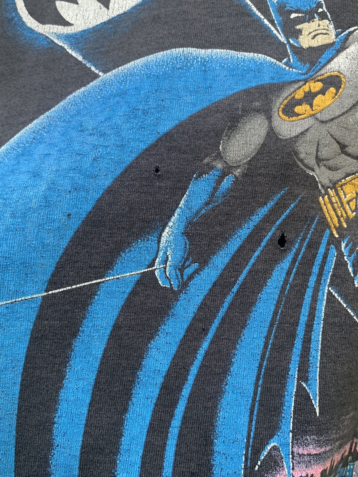 DC Comics Rare Distressed Vintage 80s Batman Superheroes DC Comic Tee Size US M / EU 48-50 / 2 - 18 Thumbnail