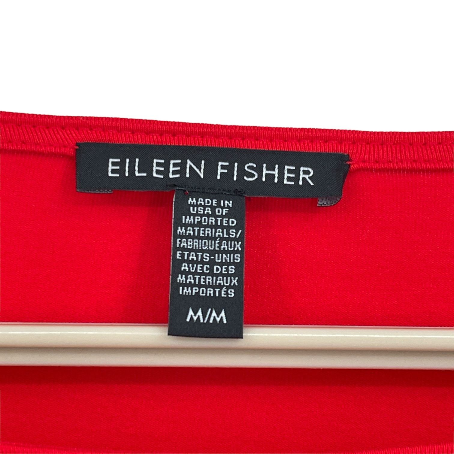Eileen Fisher Eileen Fisher Long Flutter Sleeves Shirt Red Medium Size M / US 6-8 / IT 42-44 - 9 Thumbnail