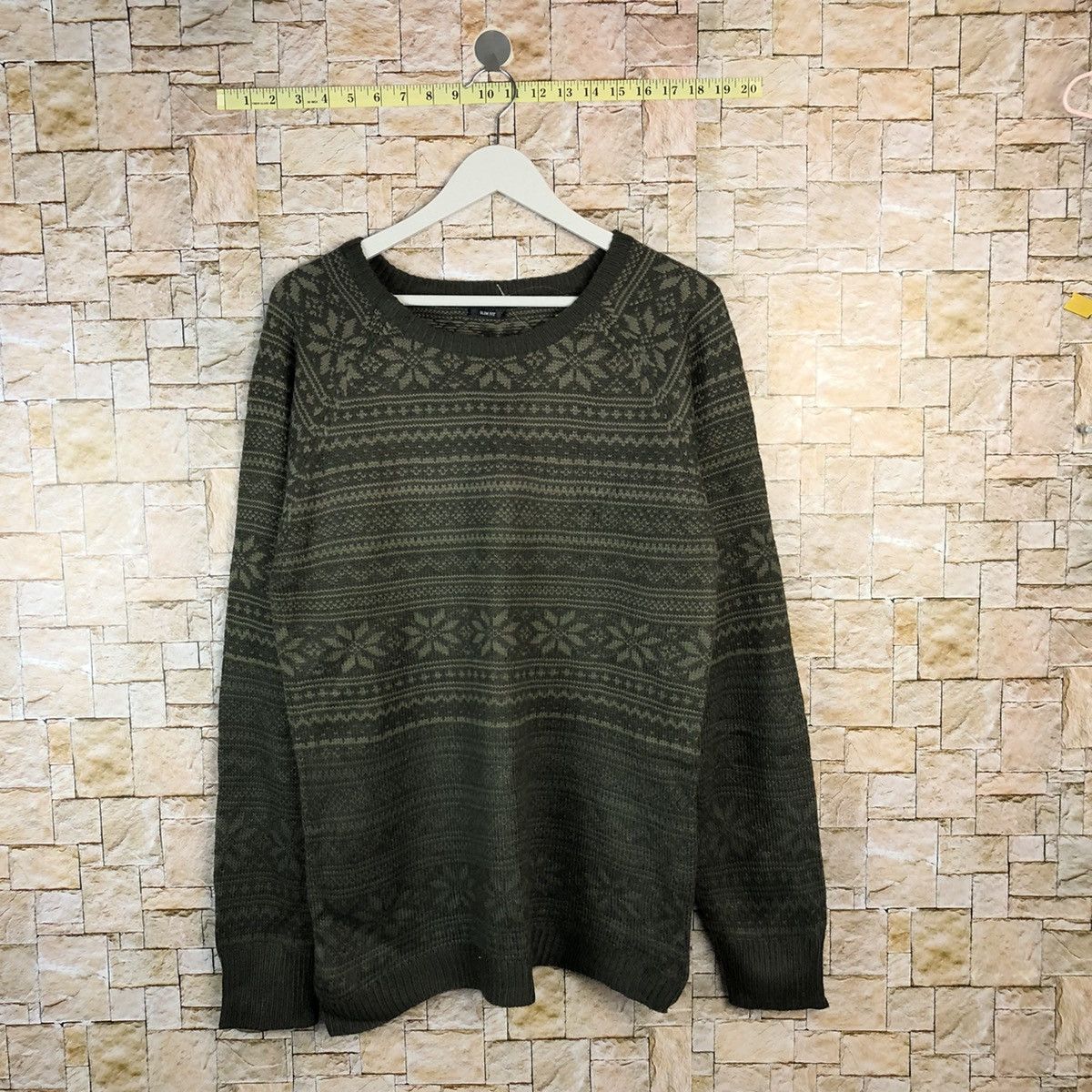 George × Homespun Knitwear × Japanese Brand George slim fit art design Brown Knitwear #A1102 Size US M / EU 48-50 / 2 - 1 Thumbnail