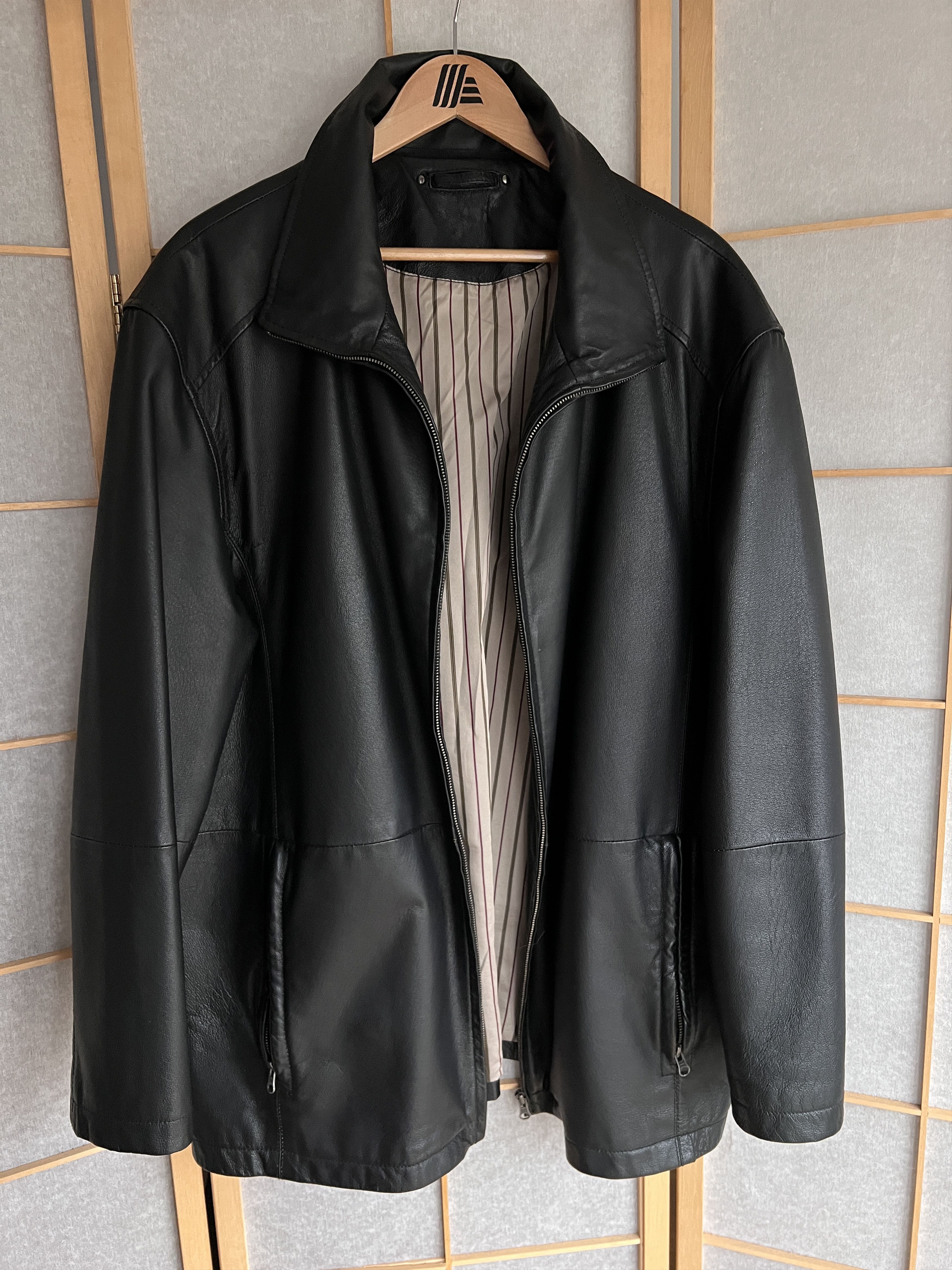 If Six Was Nine 14th Addiction Yohji Yamamoto style leather jacket LGB Boxy Size US XXL / EU 58 / 5 - 8 Thumbnail