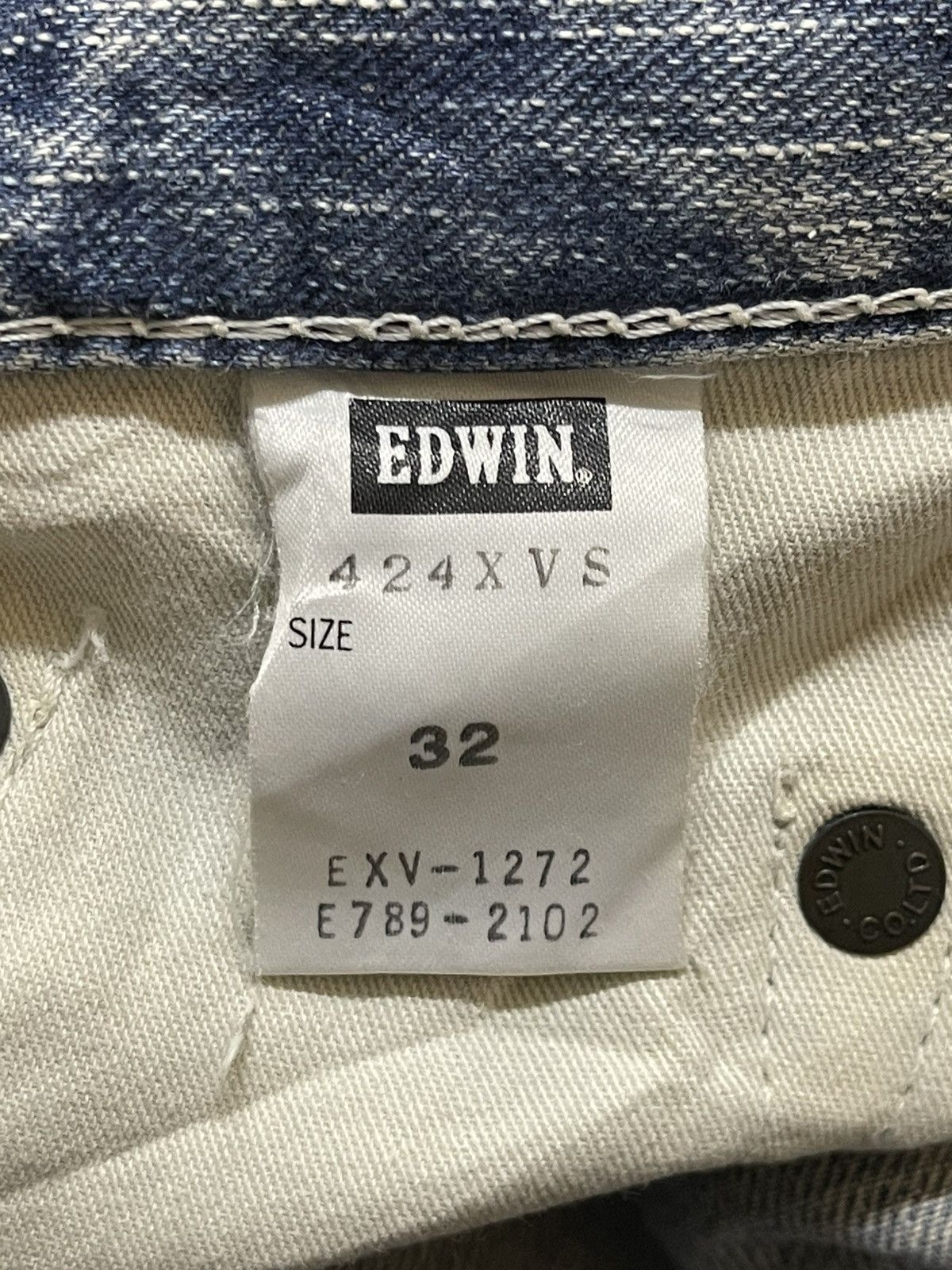 Edwin Edwin XV Exclusive Vintage Mud Wash Whisker Distress Loose Size US 34 / EU 50 - 11 Thumbnail