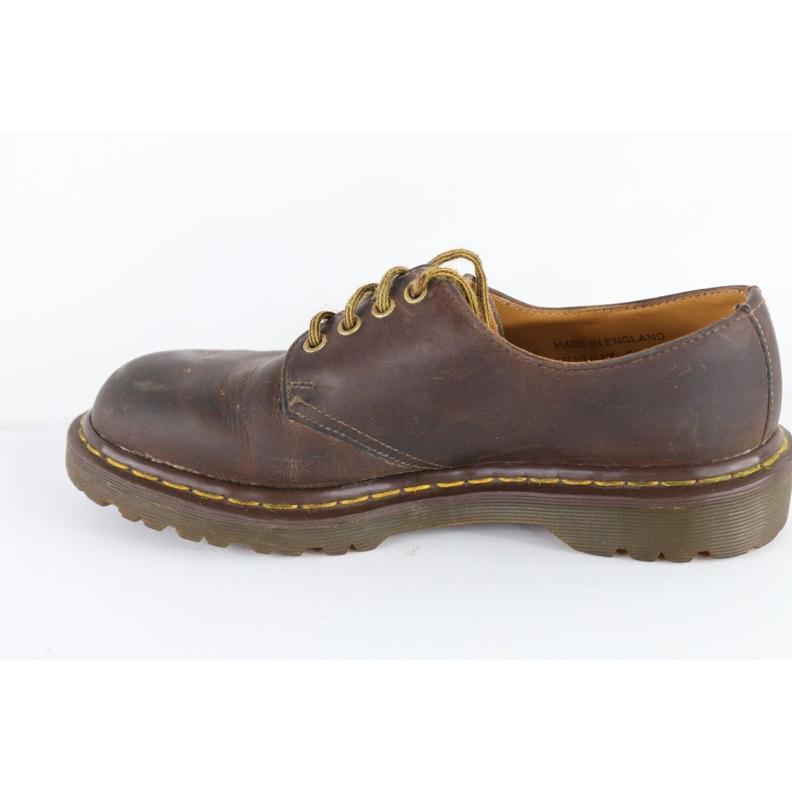 Dr. Martens × Vintage Vintage 90s Dr MartensDistressed Chunky Leather Oxford Shoes Size US 7 / EU 40 - 9 Thumbnail