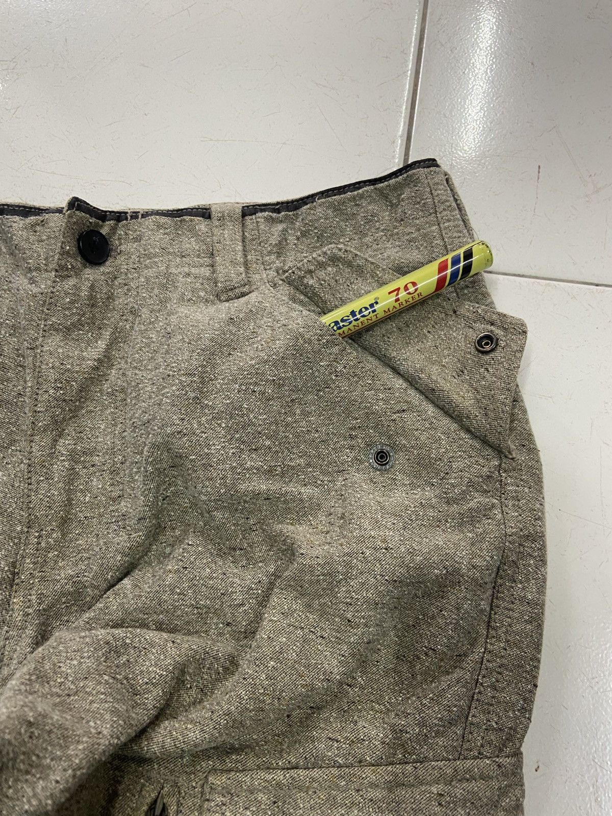 DKNY VINTAGE DKNY WOOL CARGO PANTS Size US 30 / EU 46 - 8 Thumbnail