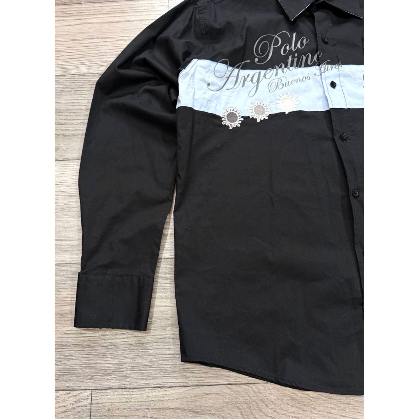 La Martina LA MARTINA Button Up Shirt Men’s Luxury Black Long Sleeve M Shirt Mens Black 90s? Size US M / EU 48-50 / 2 - 4 Thumbnail