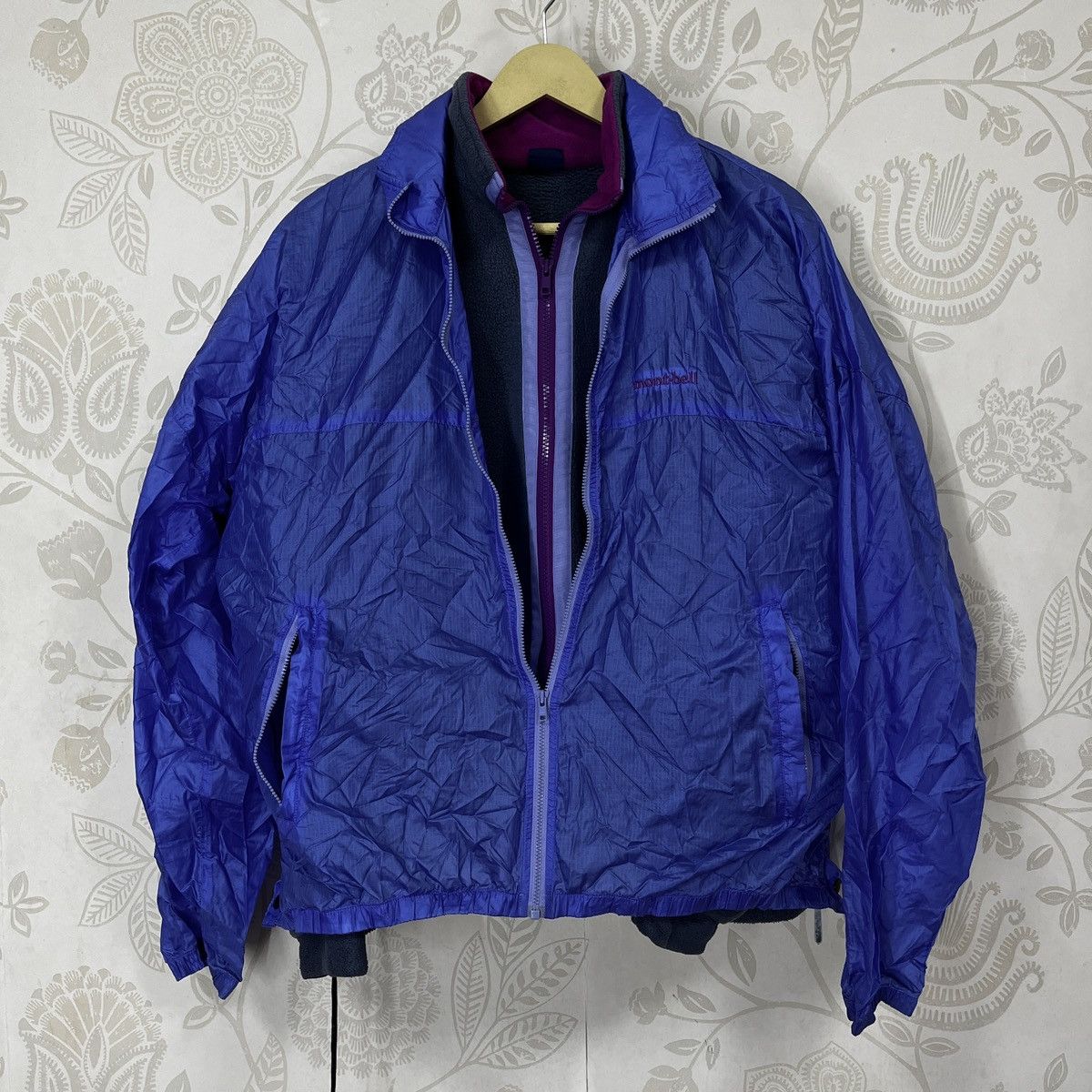 Montbell × Vintage Montbell Fleece With Extra Hidden Windbreaker Cover Size US M / EU 48-50 / 2 - 2 Thumbnail