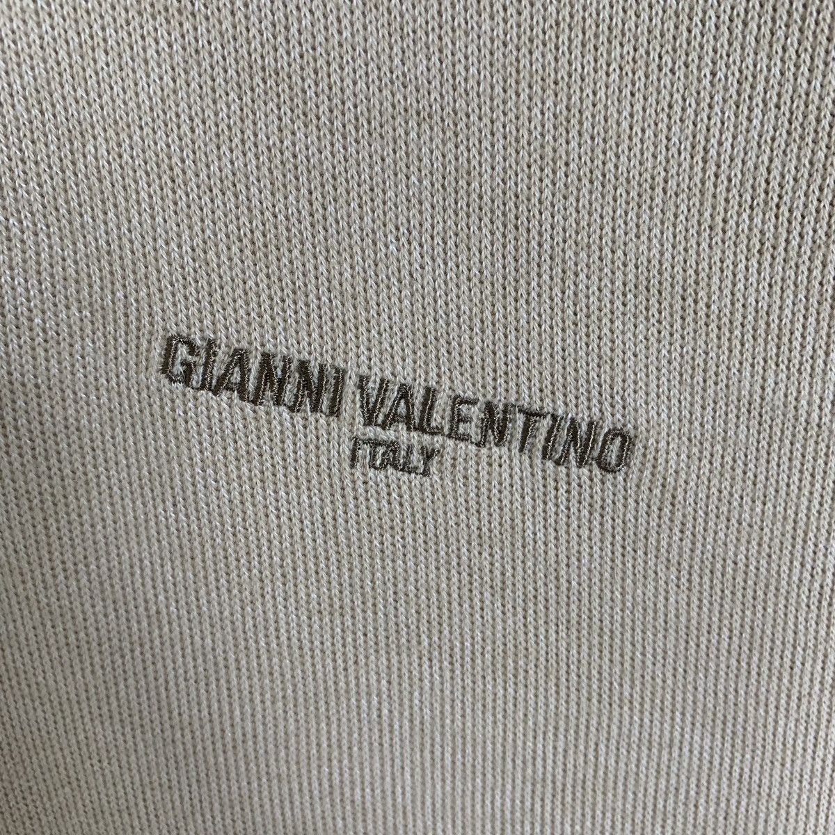 Designer × Gianni Valentino Vintage Designer Gianni Valentino Hulf Zip Sweatshirt Size US L / EU 52-54 / 3 - 4 Thumbnail