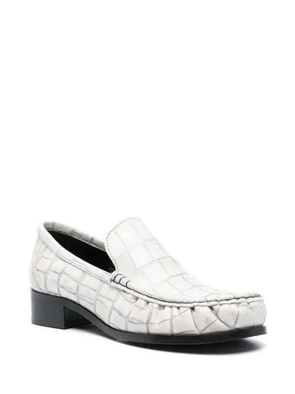 Acne Studios o1y0725 Leather Loafers in White Size US 10 / IT 40 - 2 Thumbnail