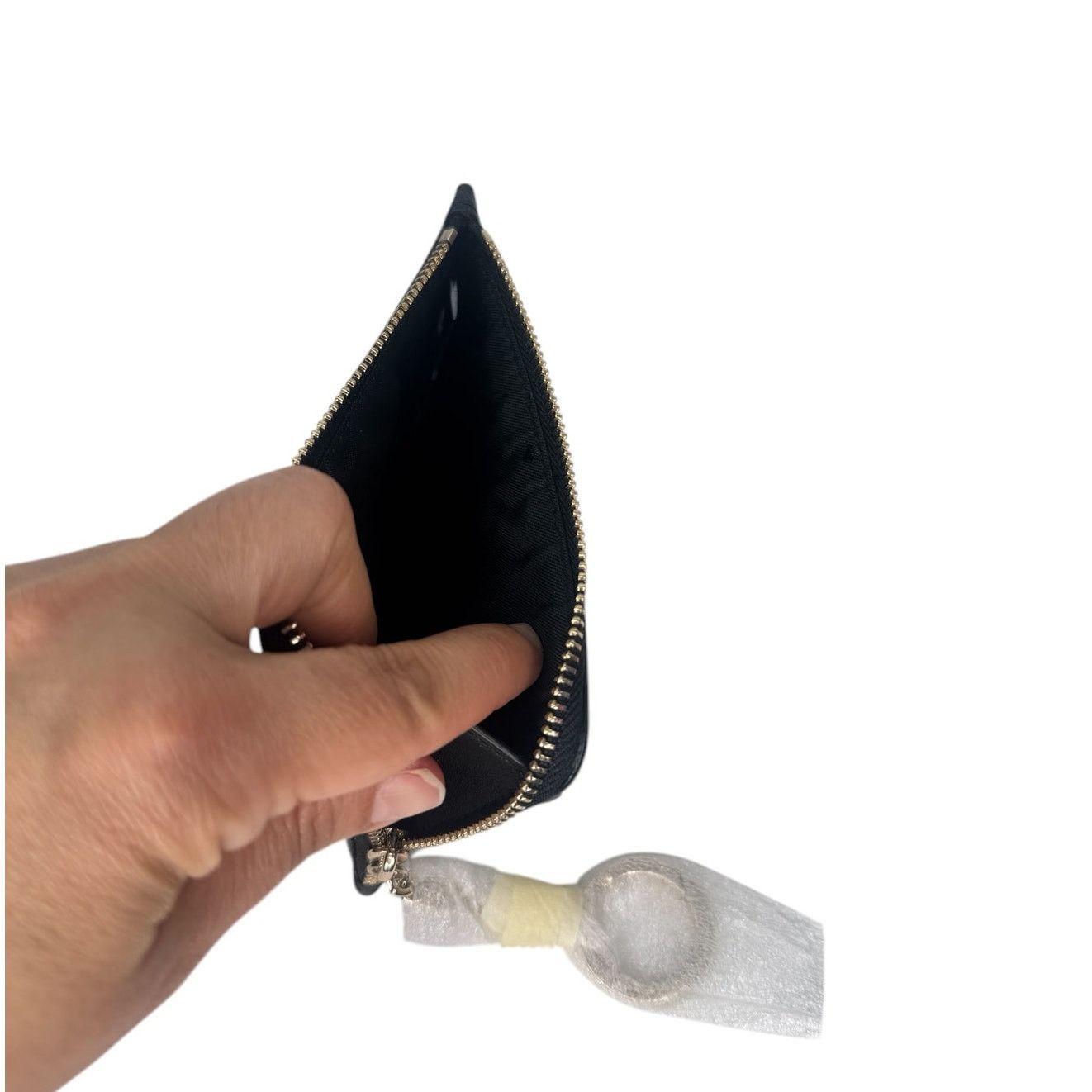 Kate Spade Kate Spade medium l-zip card holder with Key Ring Black Size ONE SIZE - 4 Thumbnail