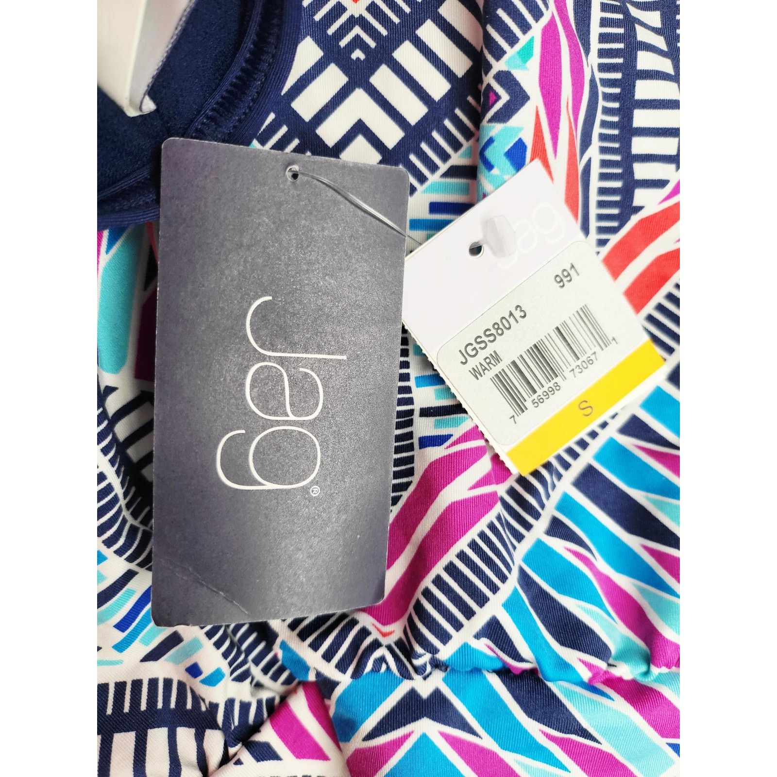 Other NWT JAG Chevron Print Cross Back Tankini Top Sporty Size S Size S / US 4 / IT 40 - 6 Thumbnail