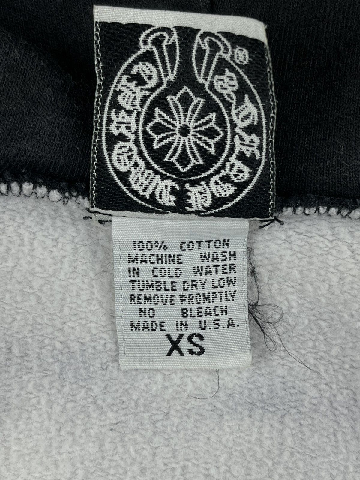 Chrome Hearts Chrome Hearts Vintage Striped Embroidered Logo Zip Up Hoodie Size XS / US 0-2 / IT 36-38 - 10 Thumbnail