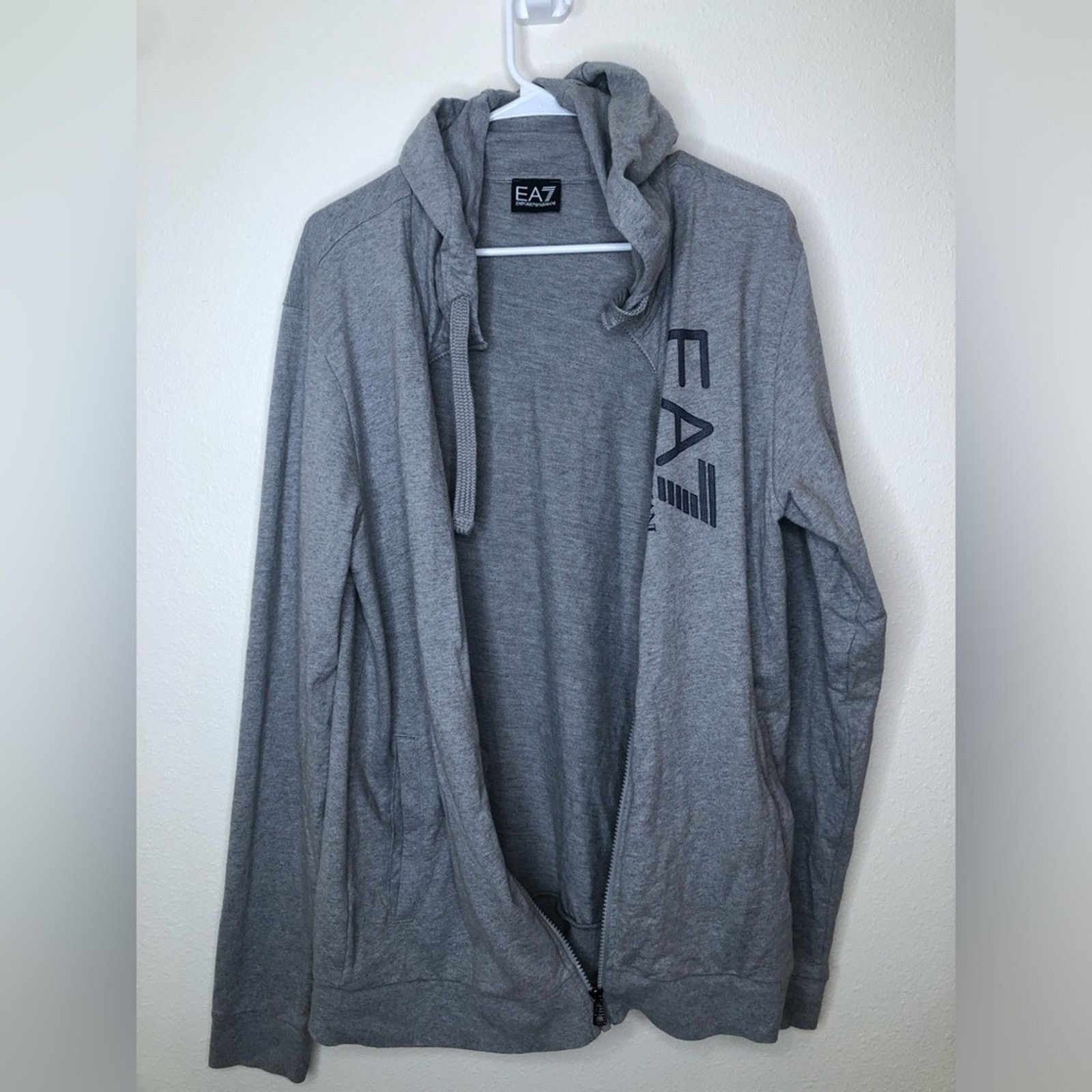 Emporio Armani Emporio Armani— Gray—Lightweight Hooded Jacket— Size XXL Size US XXL / EU 58 / 5 - 4 Thumbnail
