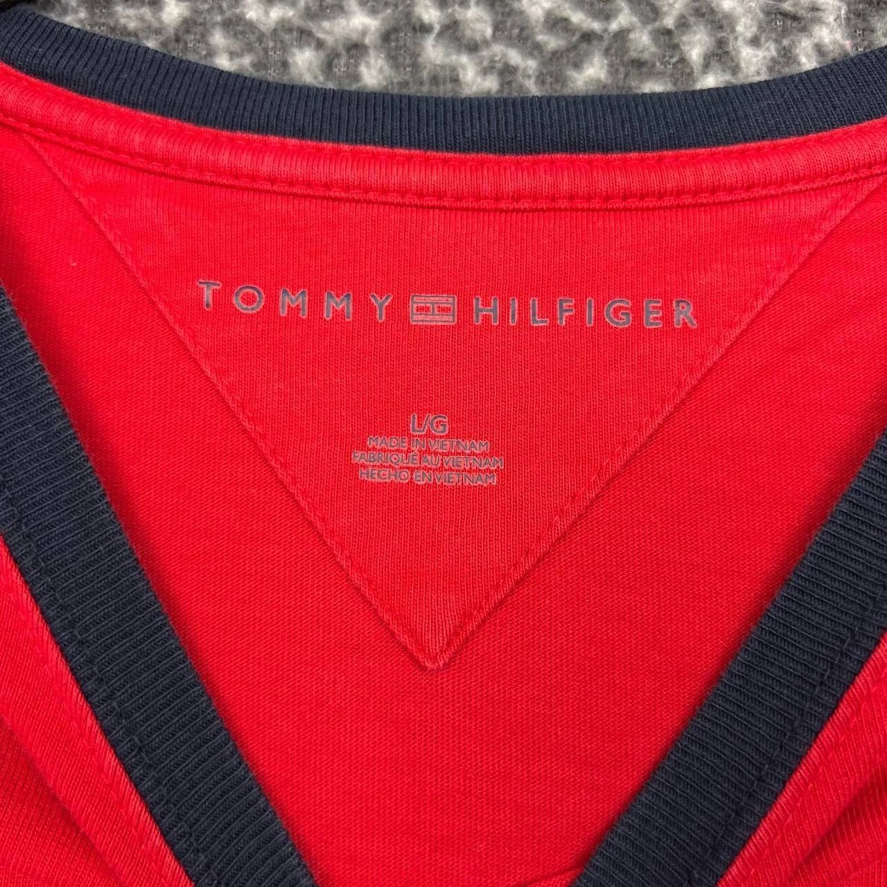 Tommy Hilfiger Tommy Hilfiger Shirt Men Large Red Crew Neck Cotton Size US L / EU 52-54 / 3 - 6 Thumbnail