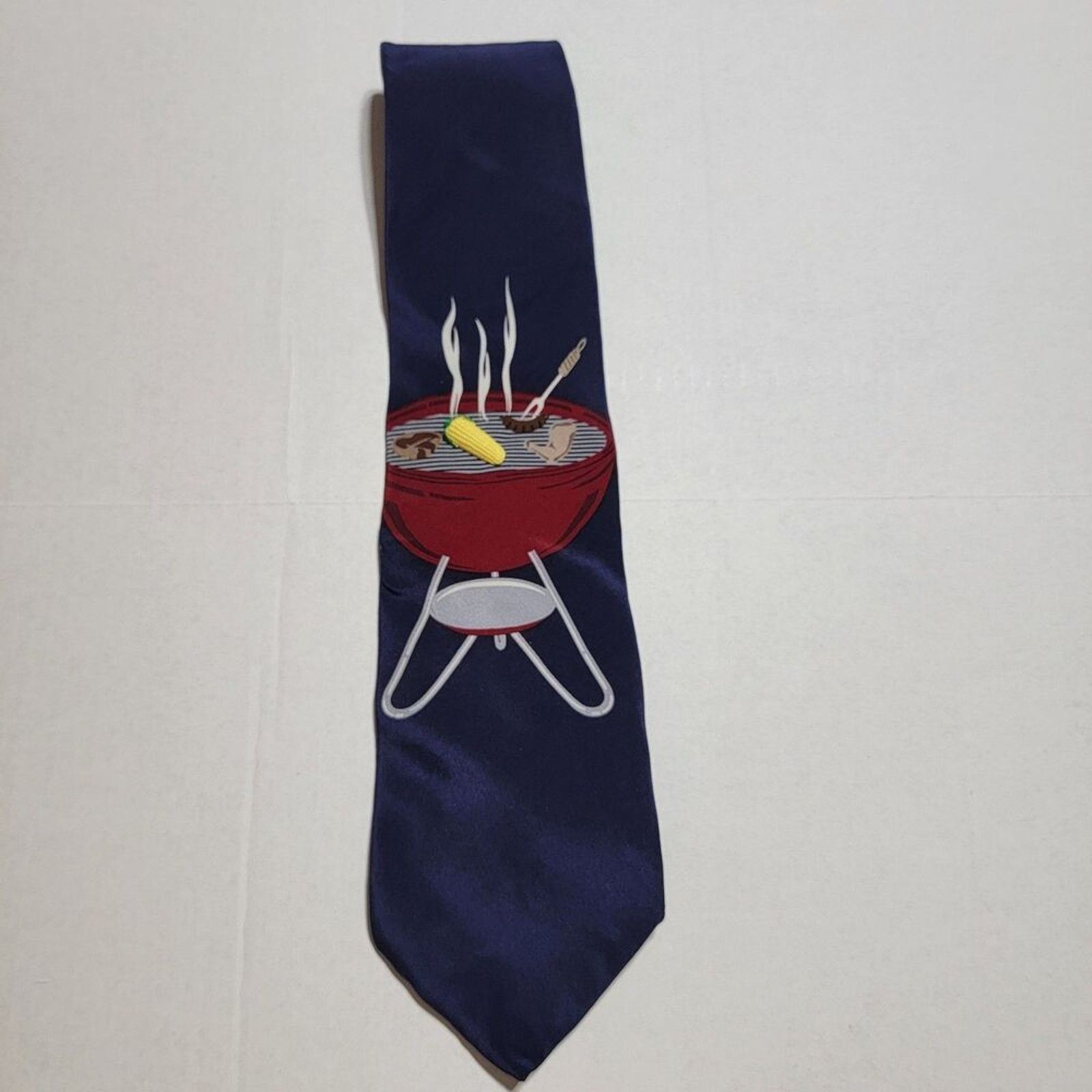 Other Vicky Davis NY Tie "Come And Get It" w/ Corn Pin Dark Navy Size ONE SIZE - 2 Thumbnail