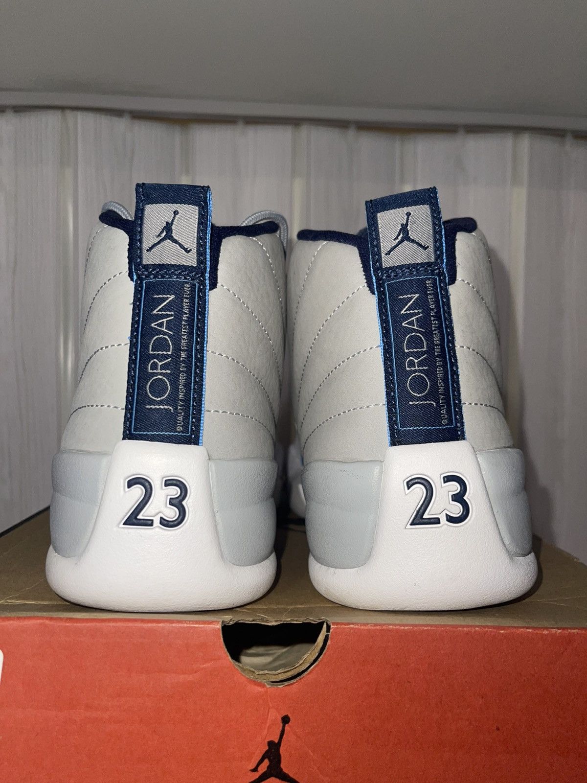 Jordan Brand × Nike Nike Air Jordan Retro 12 “Grey University Blue” size 9 Men’s Size US 9 / EU 42 - 7 Thumbnail