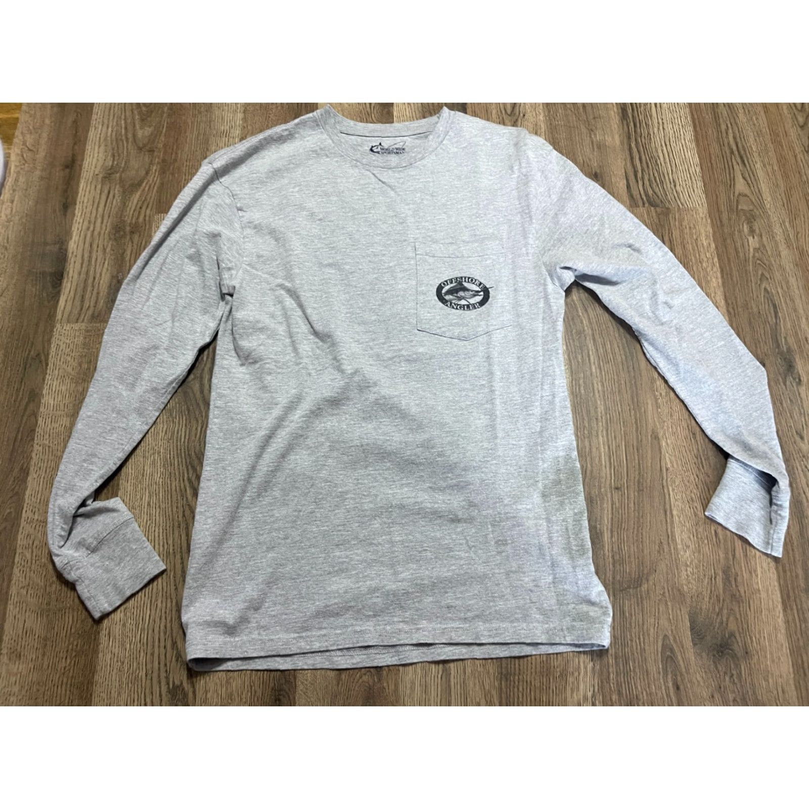 Vintage VINTAGE World Wide Shirt Men's Small Gray Long Sleeve Pocket Offshore Angler Mens Size US S / EU 44-46 / 1 - 2 Thumbnail