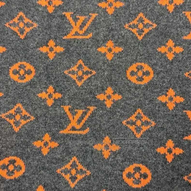 Louis Vuitton Louis Vuitton Grey orange logo cashmere sweater Size US XL / EU 56 / 4 - 7 Thumbnail
