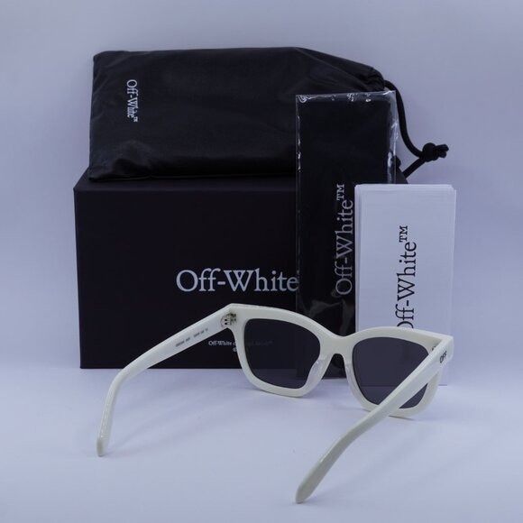 Off-White Off-White OERI143 LINCOLN 0107 Sunglasses White Square Frame Size ONE SIZE - 10 Thumbnail