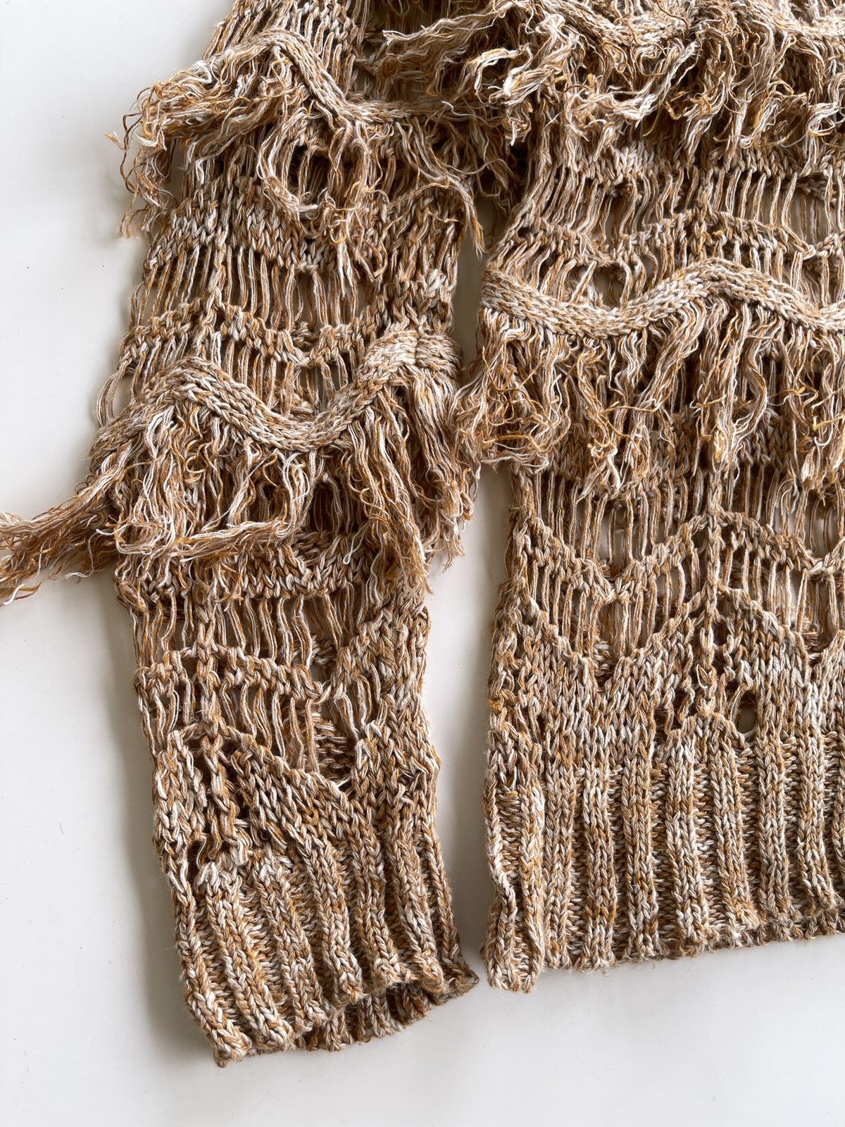 GOA G.O.A Net Fringe Knitted Sweater Size M / US 6-8 / IT 42-44 - 17 Thumbnail