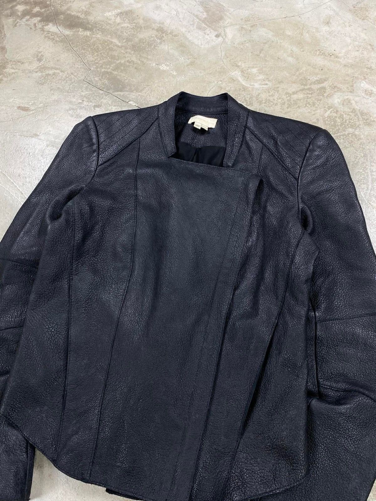 Helmut Lang Helmut Lang Pebble Lamb Skin Leather Biker Jacket Size US S / EU 44-46 / 1 - 4 Thumbnail