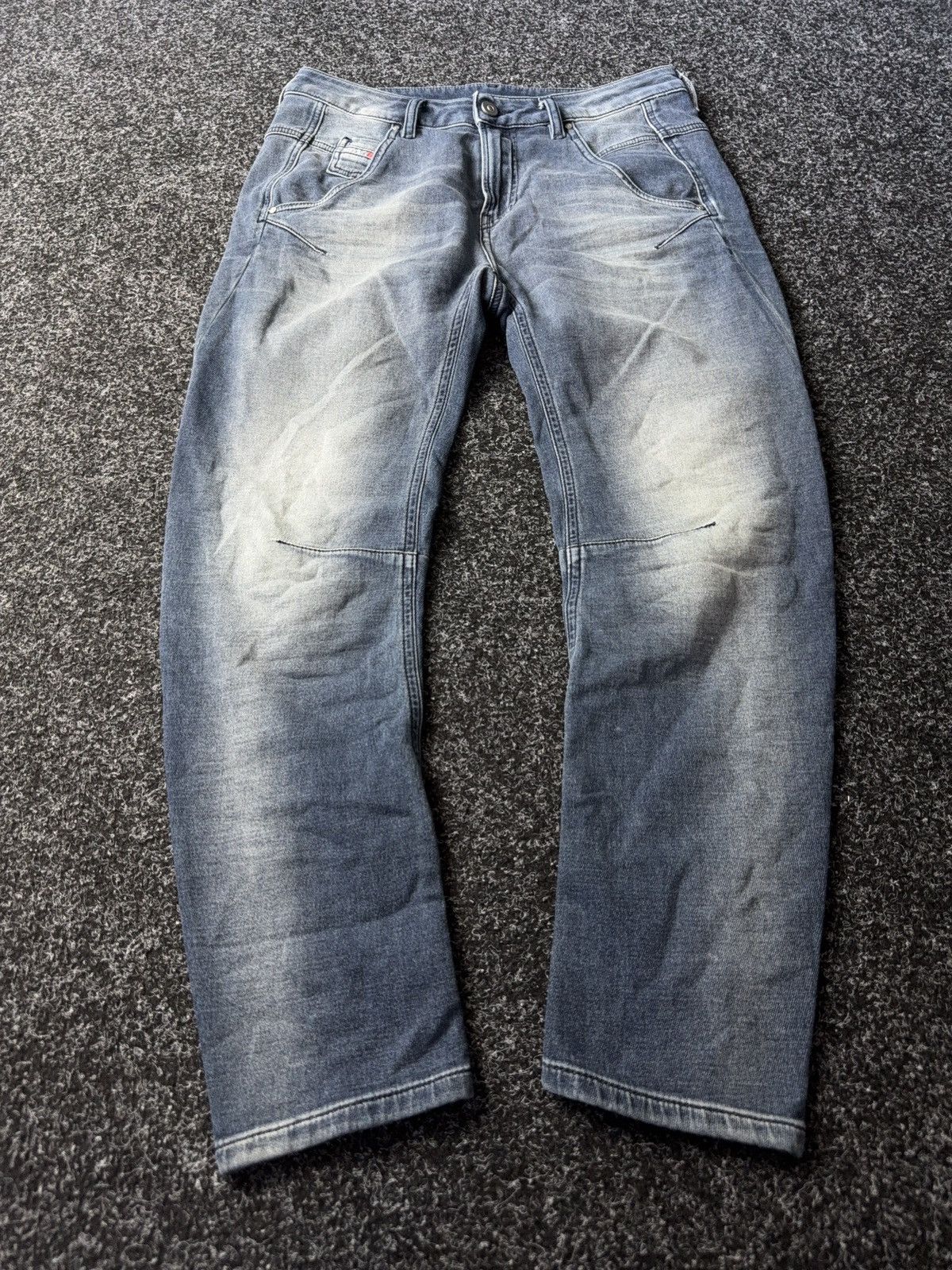 Diesel Designer Luxury Diesel Fayza-Ne Distressed Retro Jeans Y2K Size 25" / US 0 / IT 36 - 1 Thumbnail
