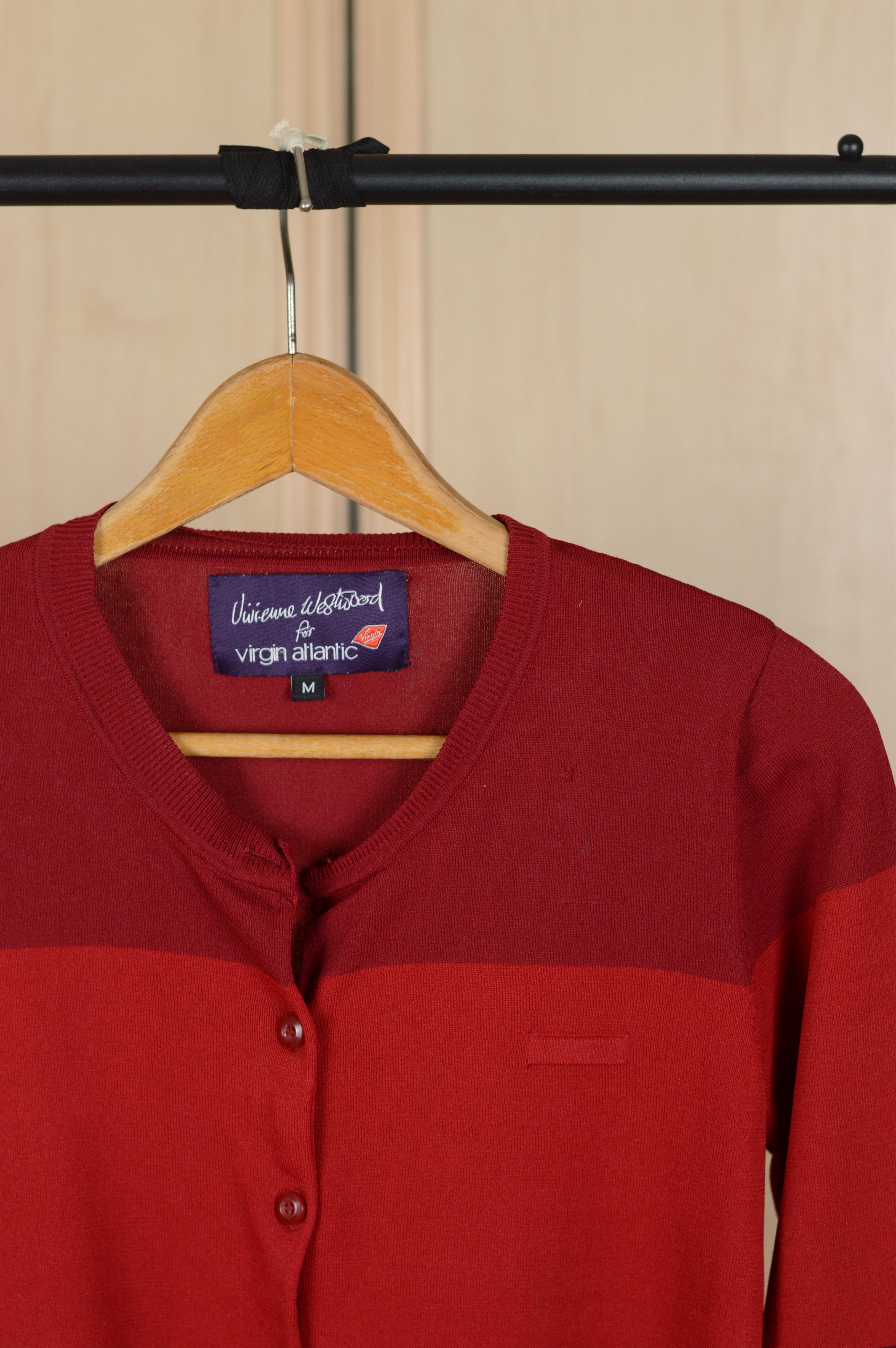 Vivienne Westwood Vivienne Westwood for Virgin Atlantic Red Cardigan Size M / US 6-8 / IT 42-44 - 2 Thumbnail