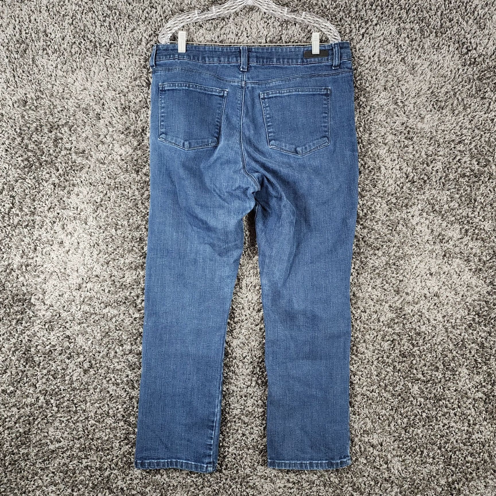 Lee LEE Jeans Women Cotton Blend Classic Fit Straight Leg Blue 16 Petite Womens Jeans 29" Inseam 36" Waist Blue Denim Size 38" / US 16 / IT 52 - 6 Thumbnail