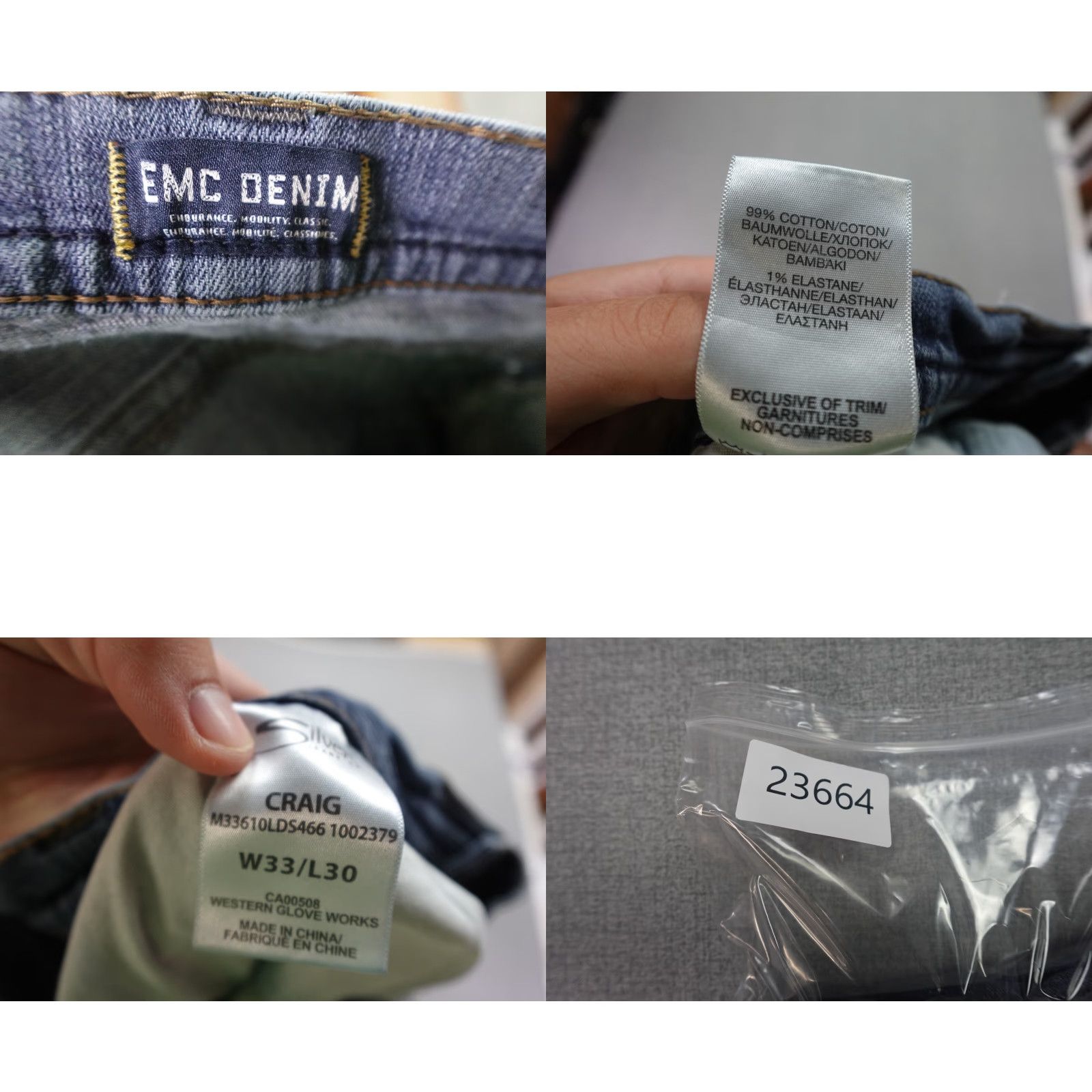 Silver Jeans Co. Silver Jeans Jeans 36x30 Blue Craig EMC Denim Dark Wash Western Stretch Outdoors Men Size 36 Regular 5-Pocket USA Style Straight Size US 36 / EU 52 - 9 Thumbnail