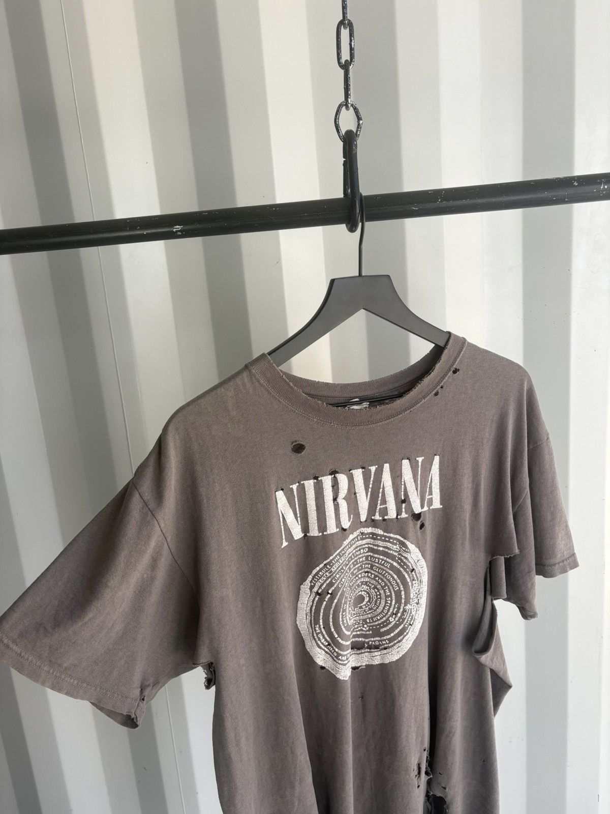Band Tees Vintage Nirvana Vestibule Distressed Faded Shirt Grunge Band Size US XL / EU 56 / 4 - 5 Thumbnail