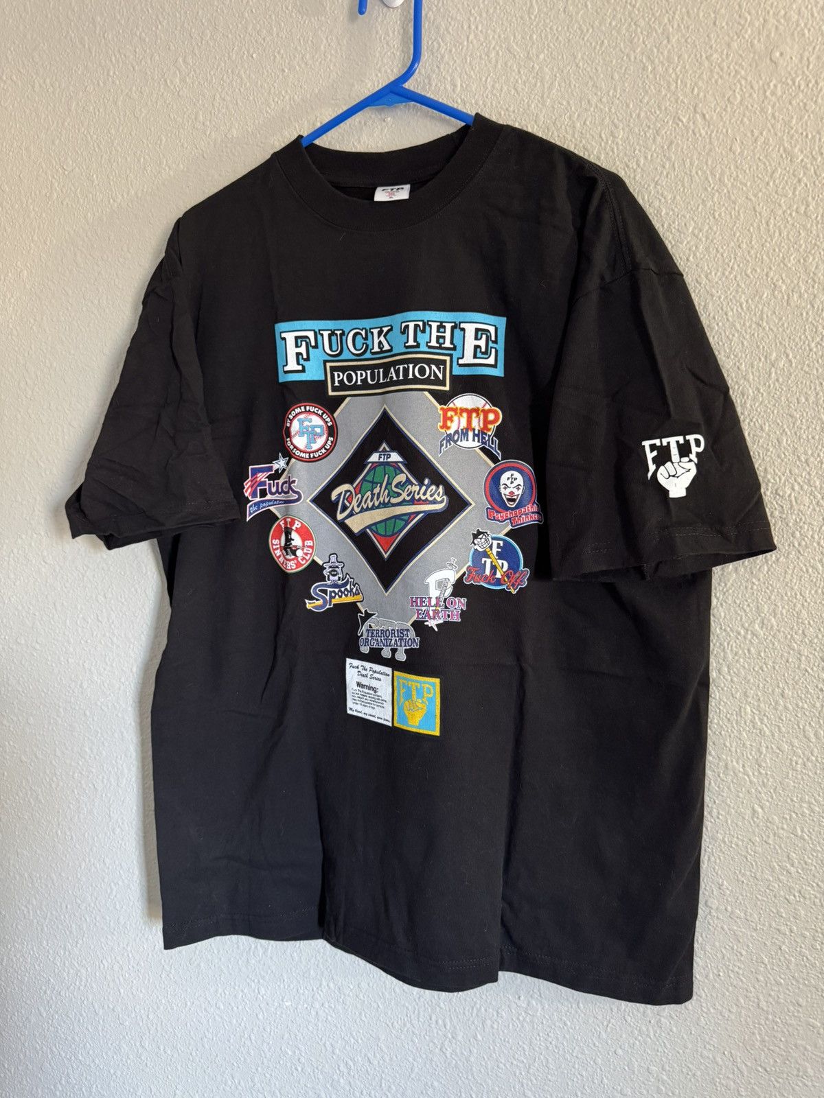 Fuck The Population FTP baseball tee Size US XL / EU 56 / 4 - 2 Thumbnail