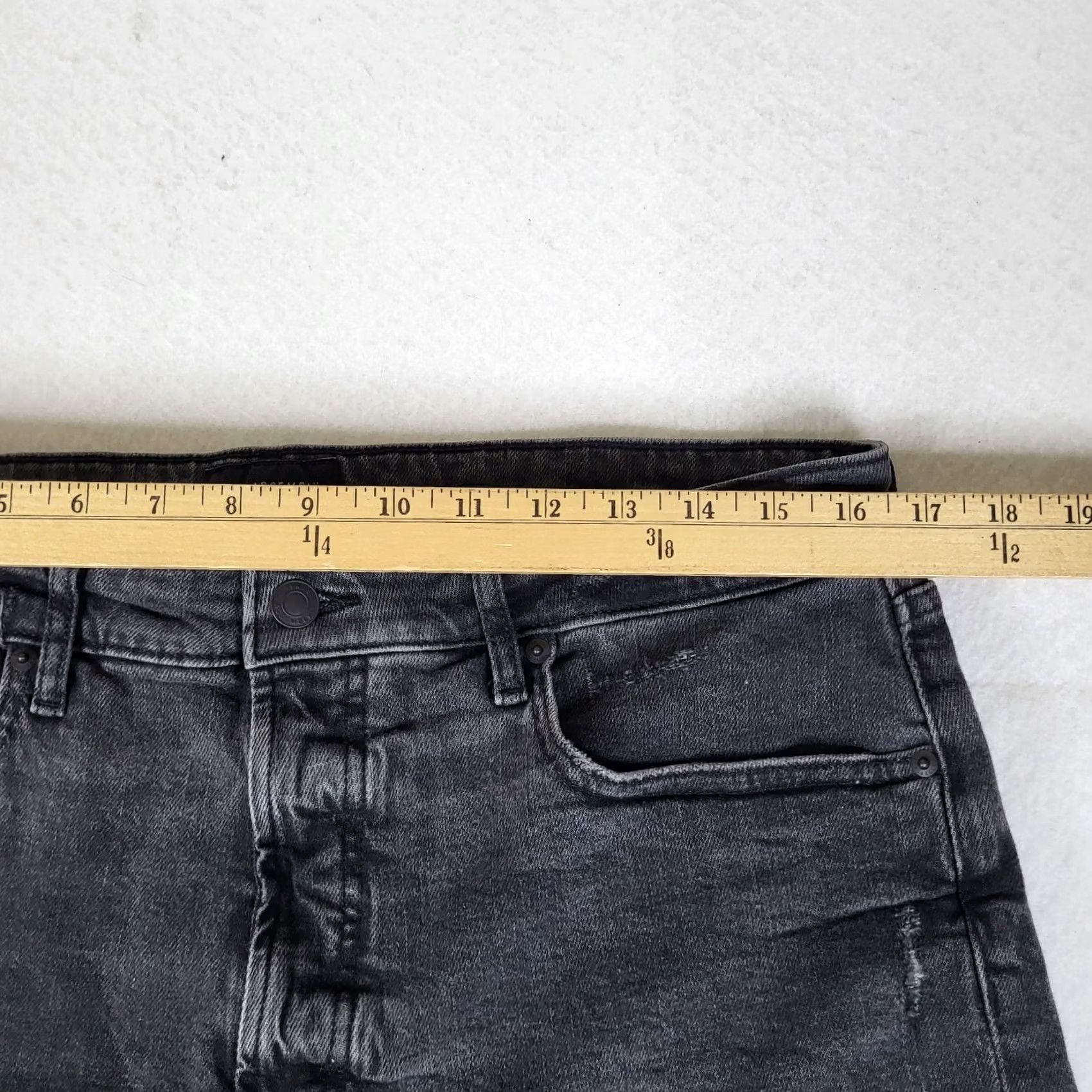 Vintage FREE ASSEMBLY Women's denim Jean Shorts dark Gray Size 12 Size 34" / US 12 / IT 48 - 4 Thumbnail