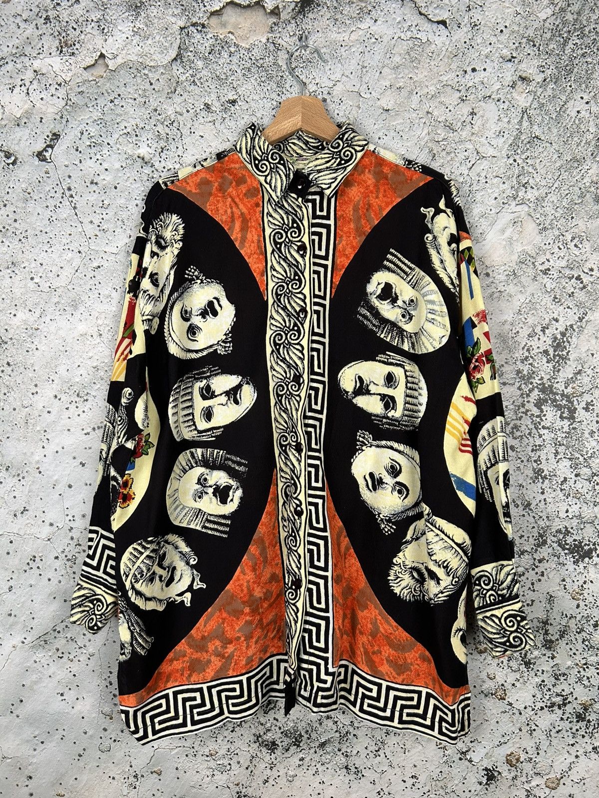 Designer Vintage Avantgarde Mask Alternative Shirt 90s Grunge Punk Size US L / EU 52-54 / 3 - 1 Thumbnail