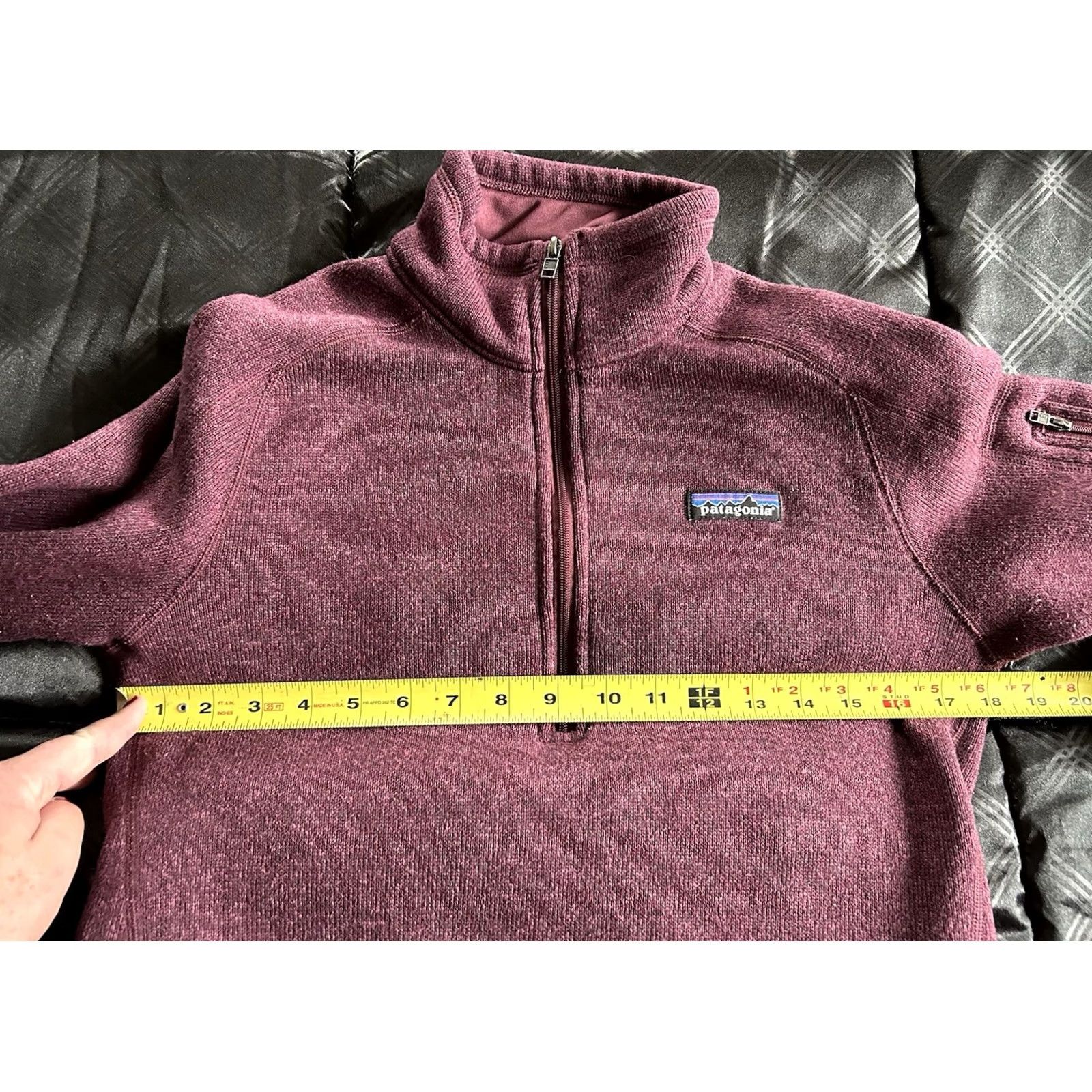 Patagonia Patagonia Better Sweater Womens Medium Red Maroon 1/4 Zip Fleece Pullover Jacket Size M / US 6-8 / IT 42-44 - 5 Thumbnail