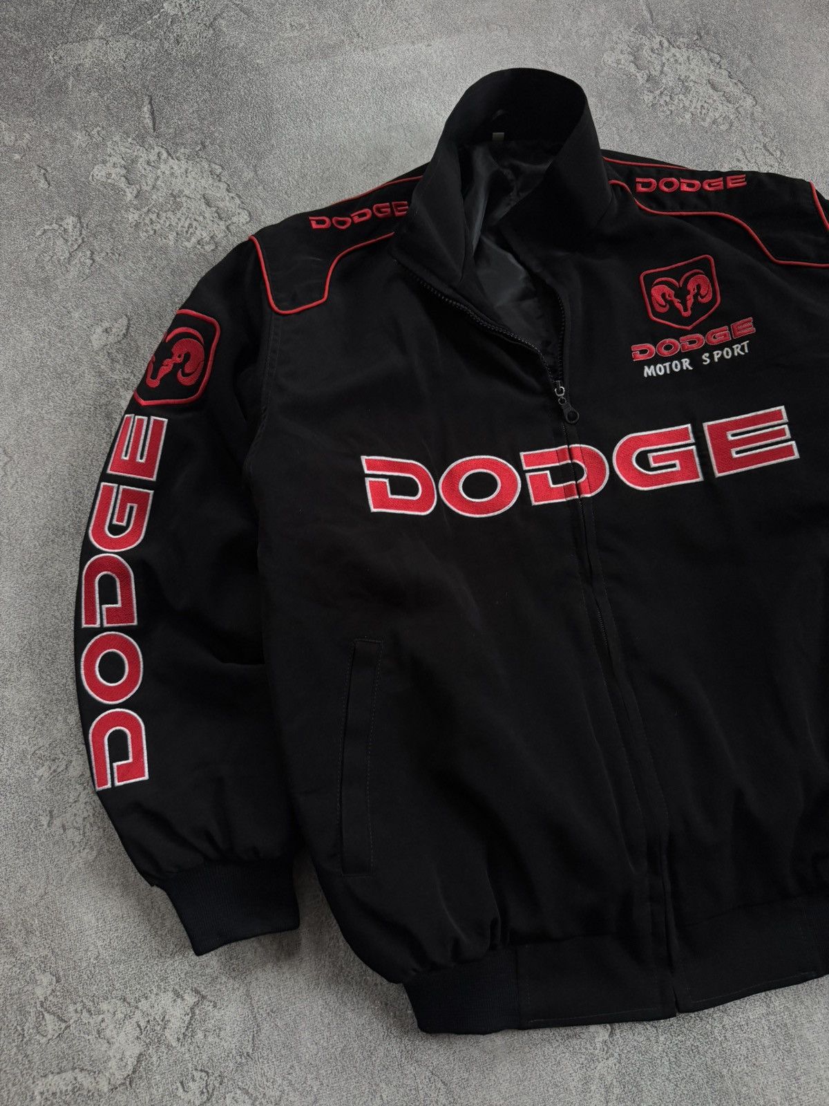 NASCAR Dodge L/size big logo bomber jacket racing moto sport 00s Size US L / EU 52-54 / 3 - 8 Thumbnail
