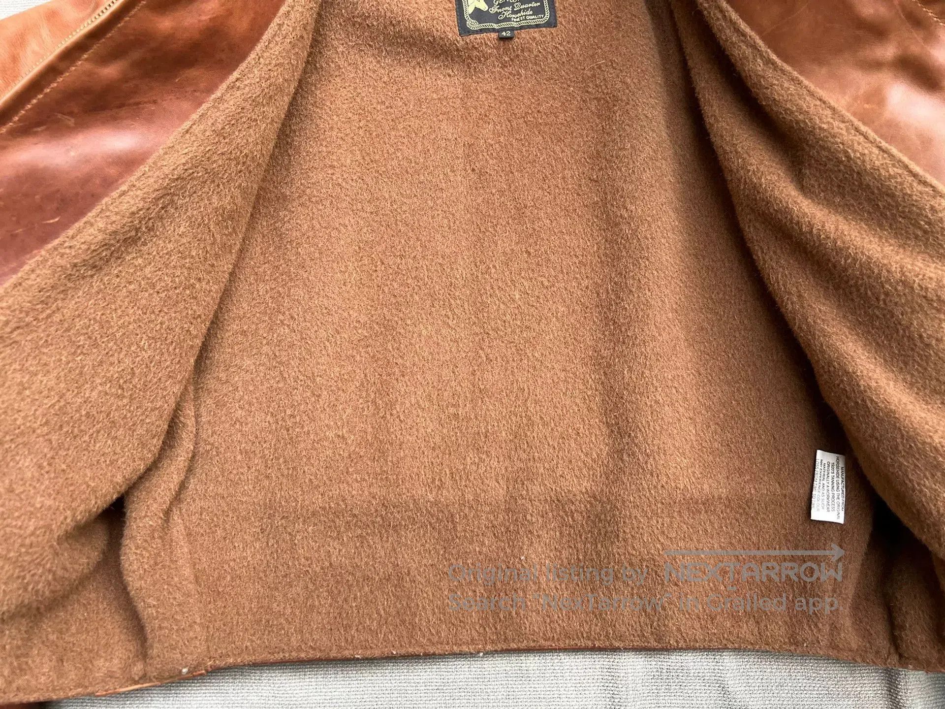 Aero Leathers Custom Brown Bear Jacket by Aero Leather. Size US XS / EU 42 / 0 - 4 Thumbnail