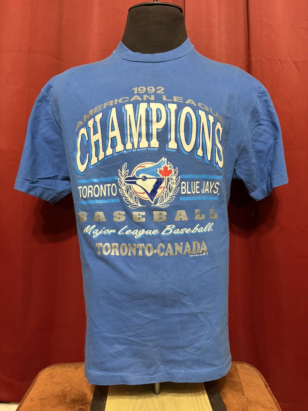 MLB Vintage Toronto Blue Jays Tshirt 90’s World Series Grail Size US L / EU 52-54 / 3 - 1 Thumbnail
