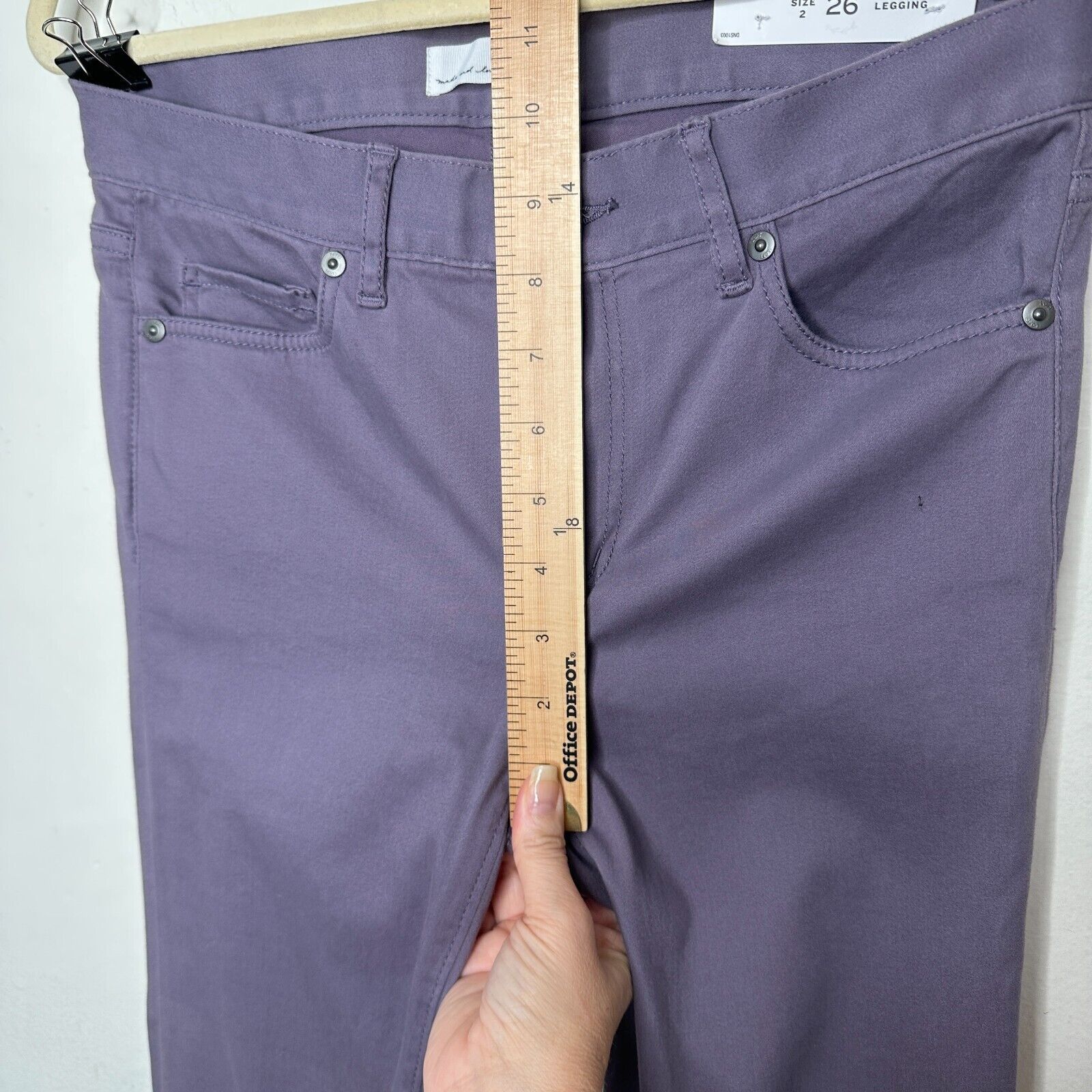 Loft NWT Loft Lilac Jeggings Mid-Rise Stretch Skinny Jeans 2 / 26 Size 30" / US 8 / IT 44 - 10 Thumbnail